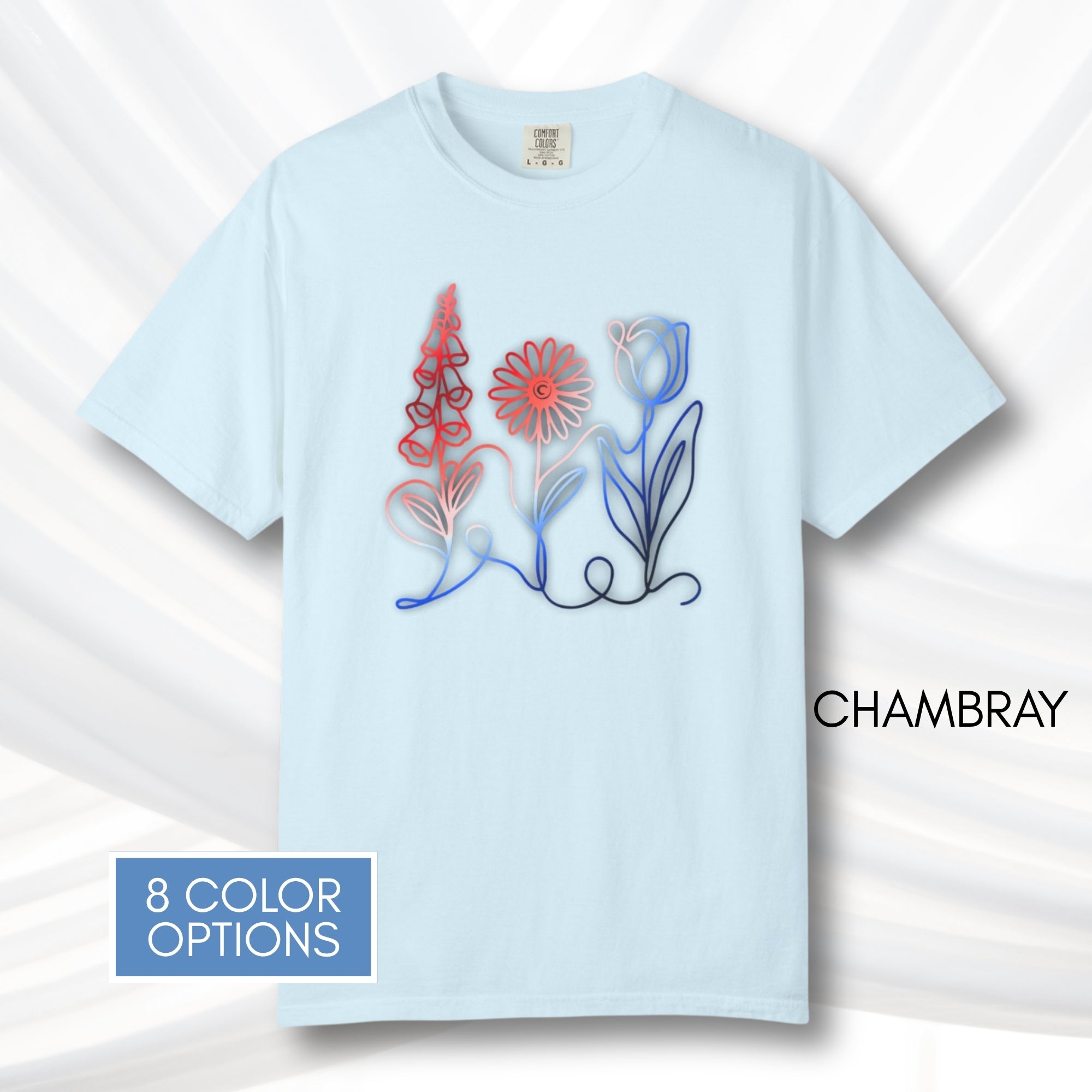 red-white-and-blue-foxglove-daisy-tulip-unisex-crewneck-tee-comfort-colors-tshirt-subtle-anti-trump-apparel-chambray