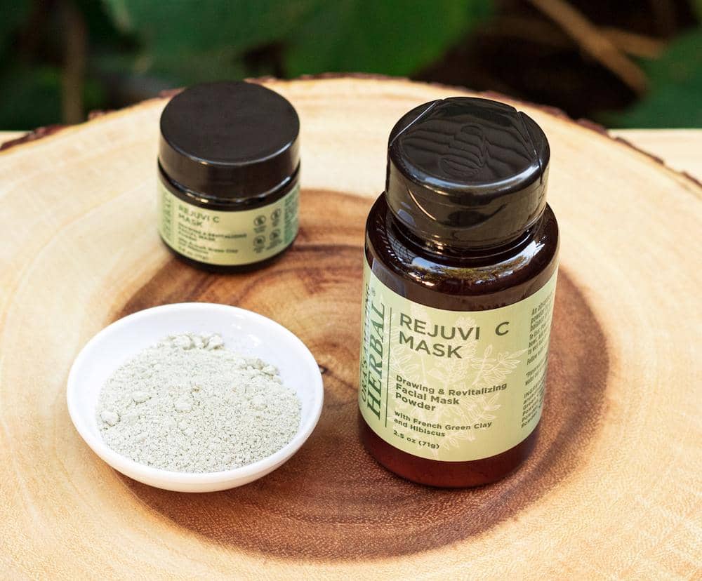 Rejuvi C Mask Indoor Texture Lifestyle 0.6oz & 2.5oz Bottles