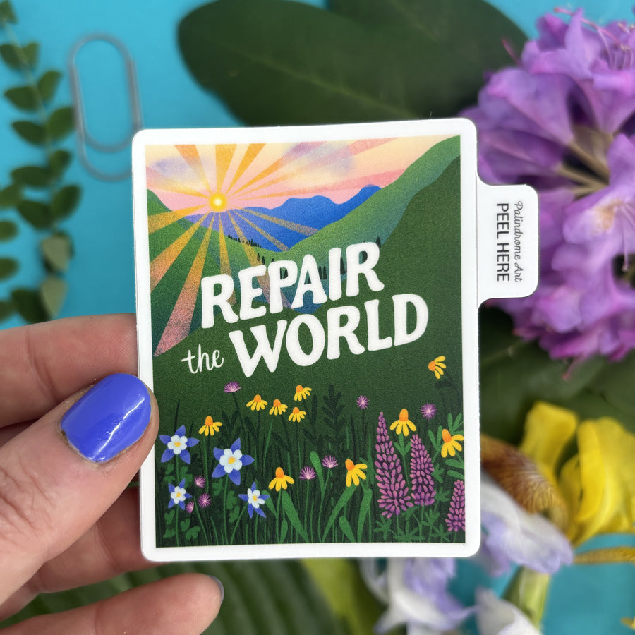 sticker with &