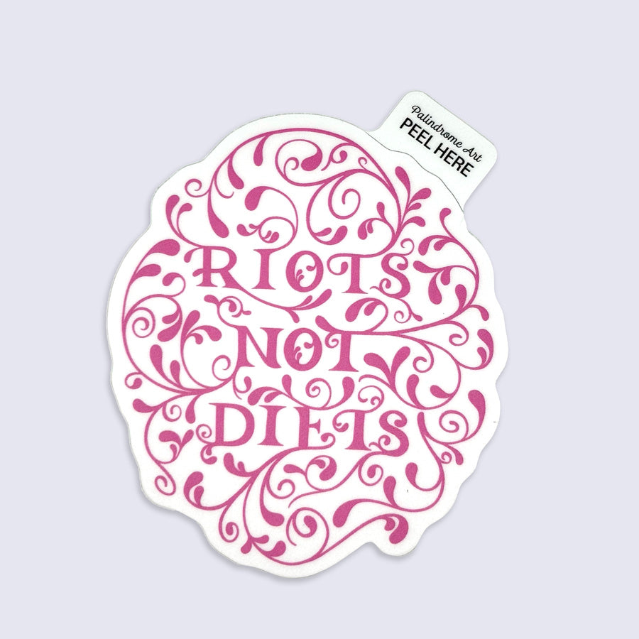 Sticker with ornate &
