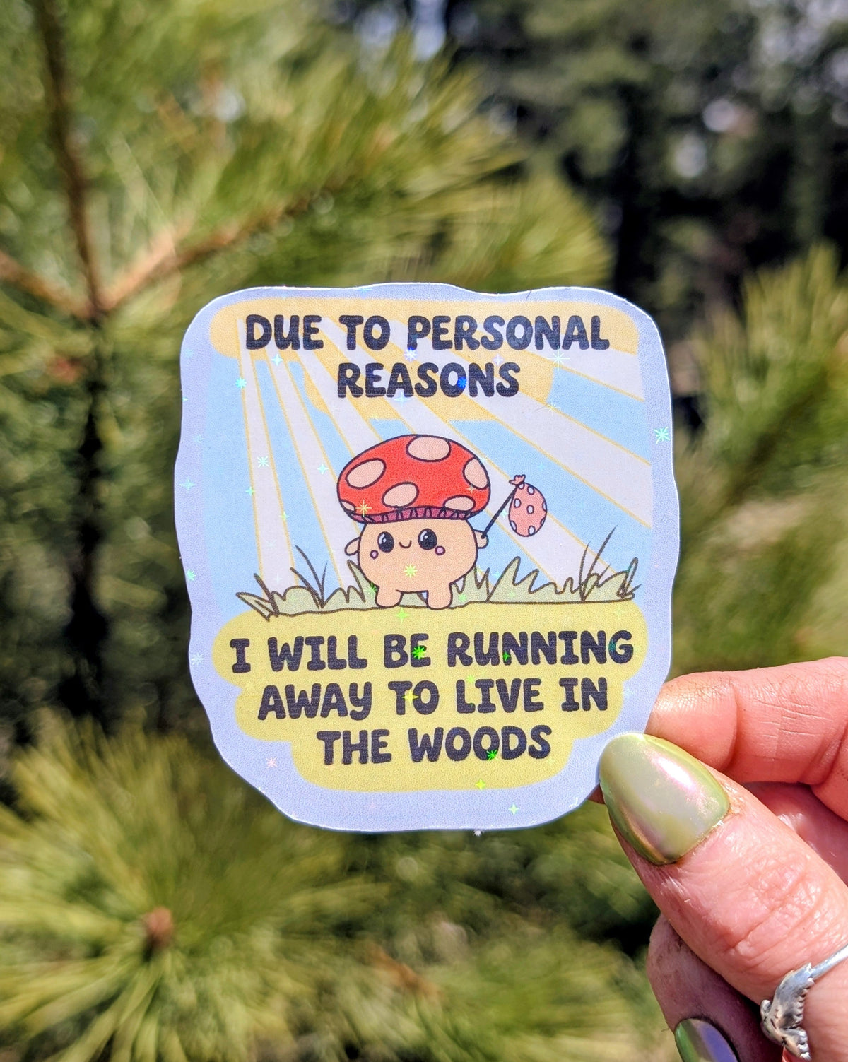 Feral Mushroom Vinyl Sticker