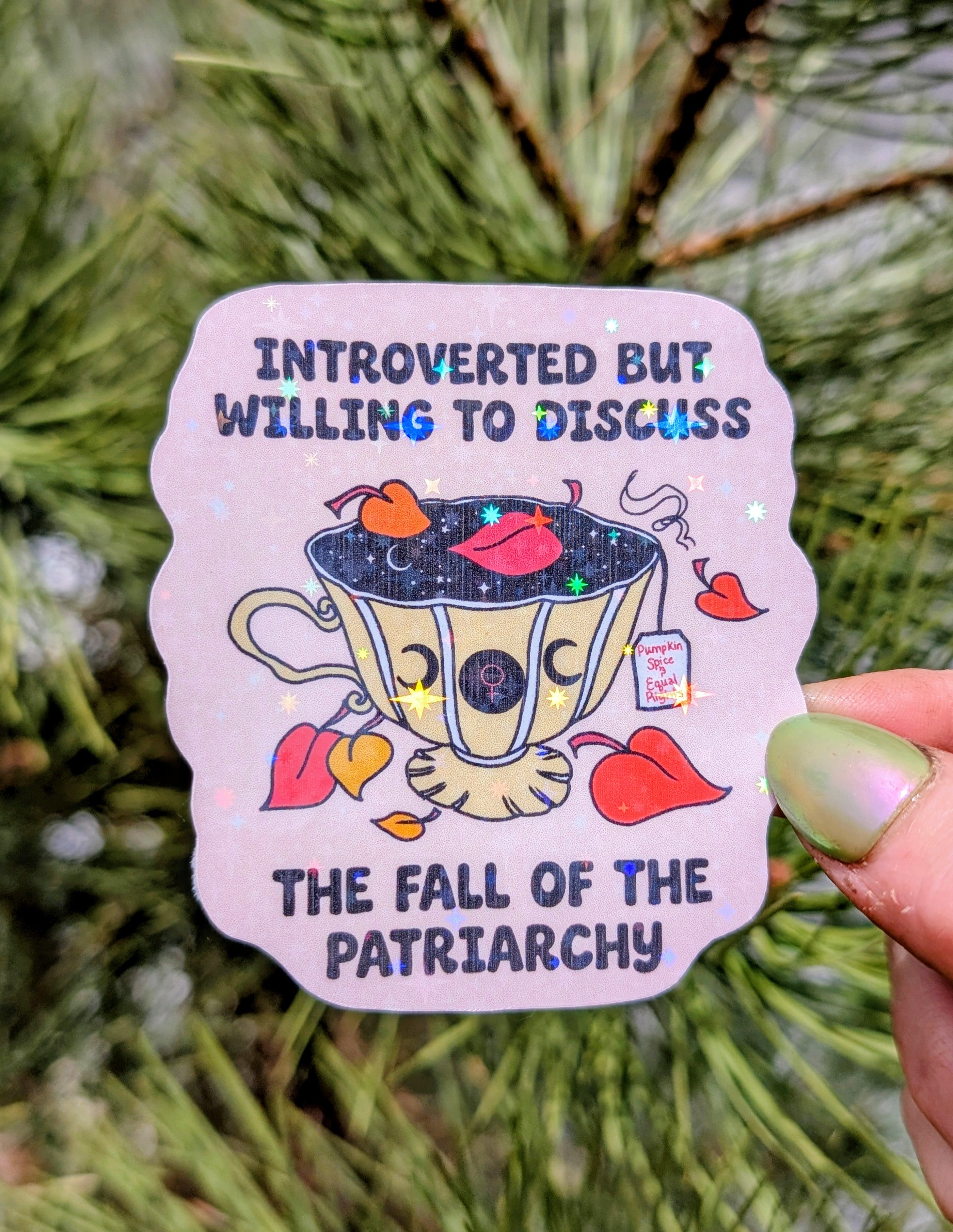 Fall of the Patriarchy Inspirational Feminist Vinyl Sticker