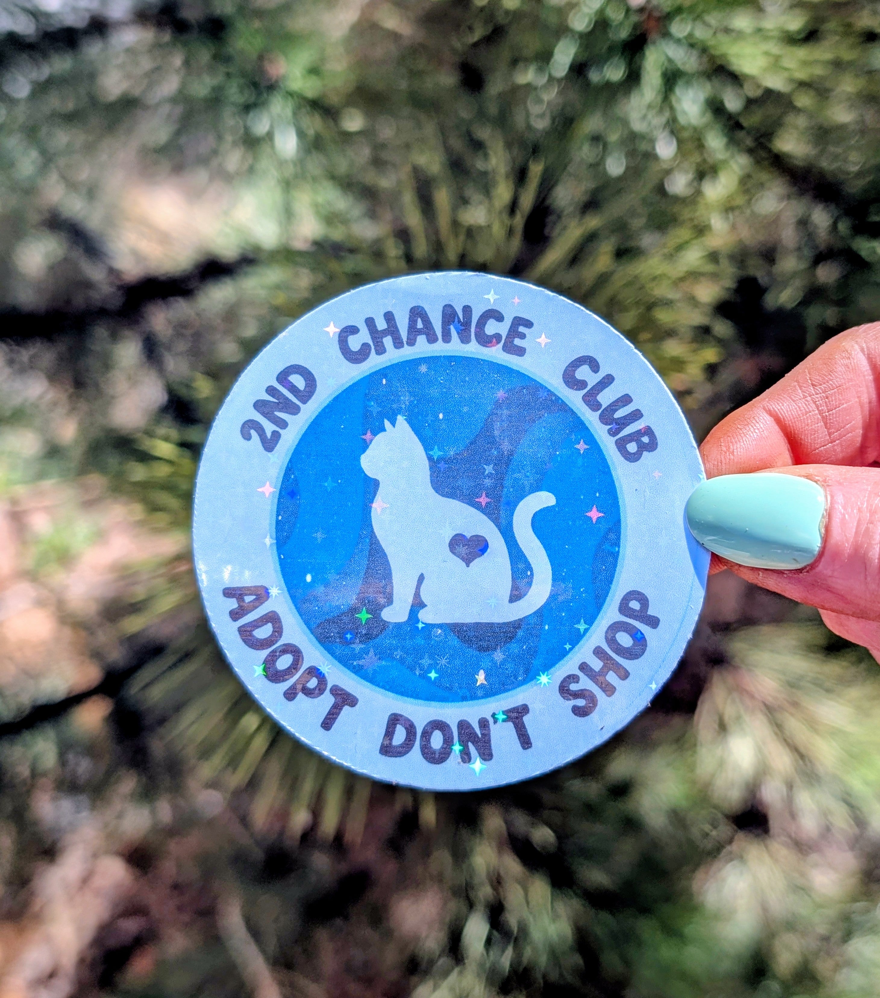 Holographic Vinyl Sticker, Adopt Don&