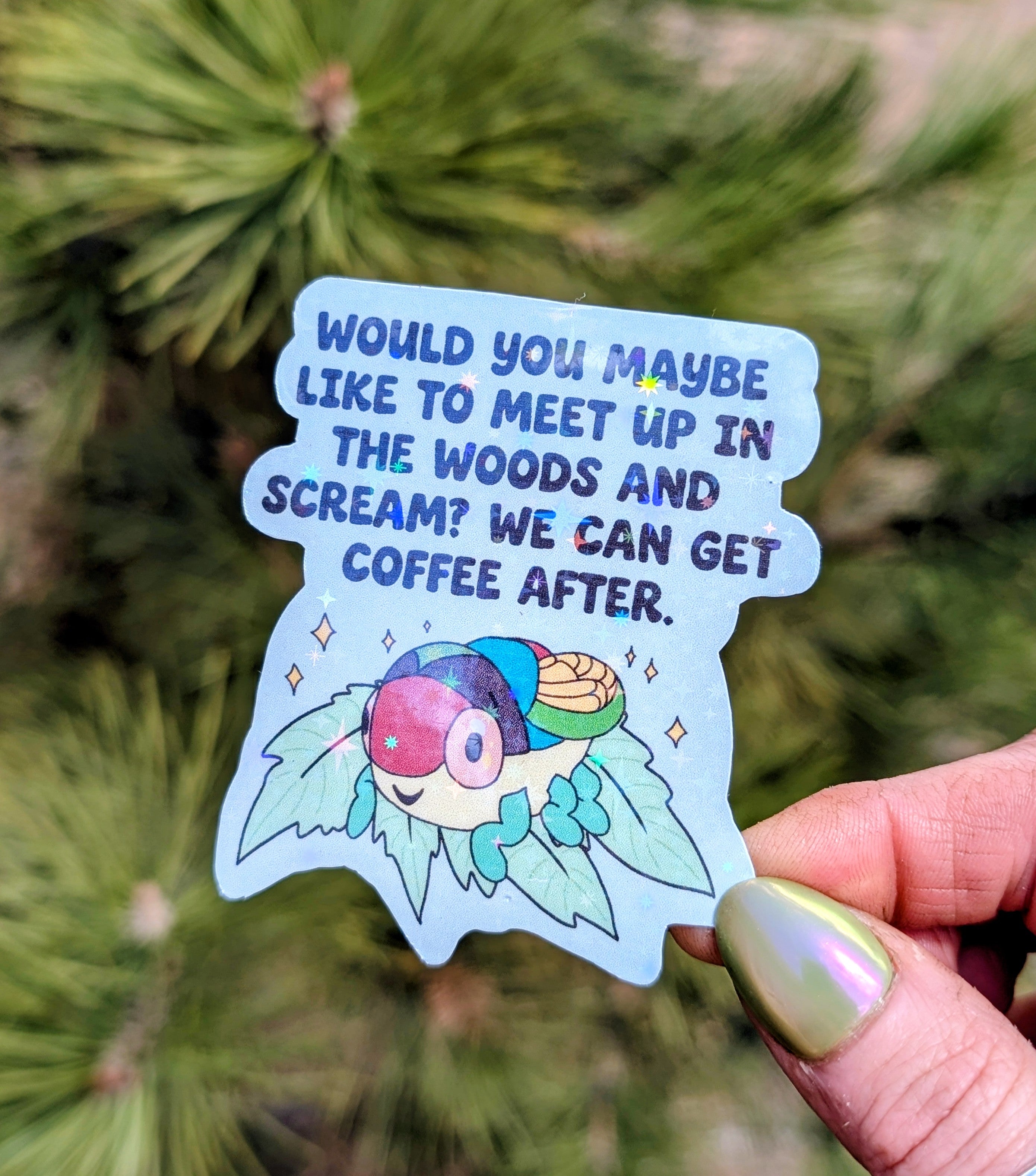 Feminist Coffee Witch Vinyl Sticker