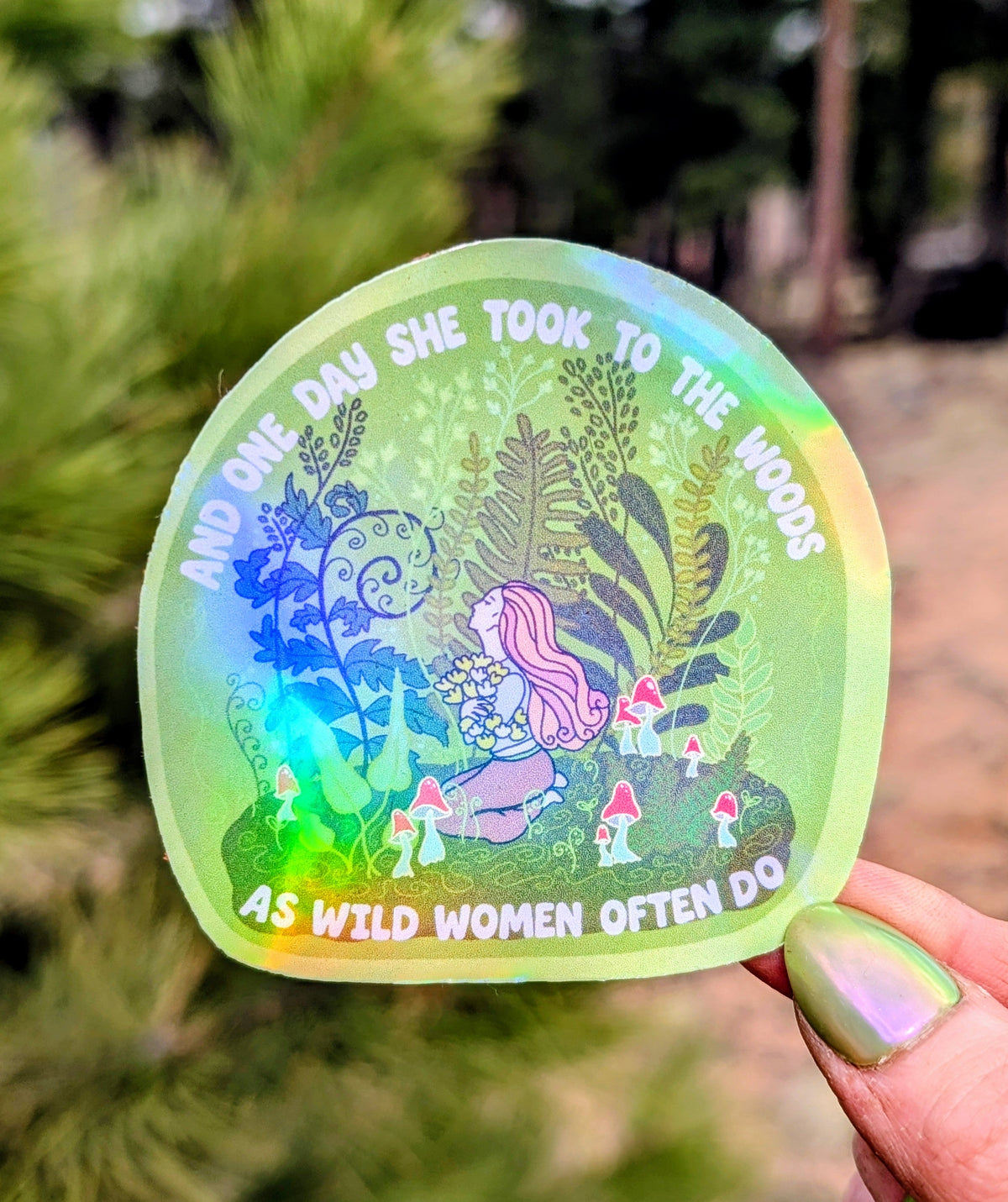 Wild Woman Inspirational Feminist Vinyl Sticker