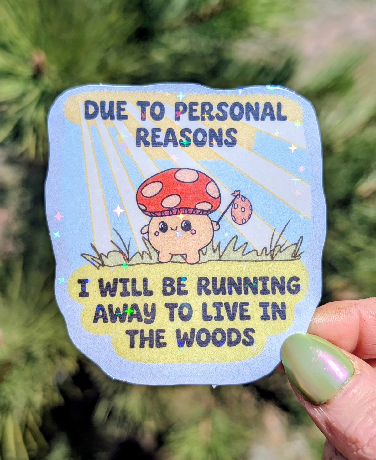 Feral Mushroom Vinyl Sticker