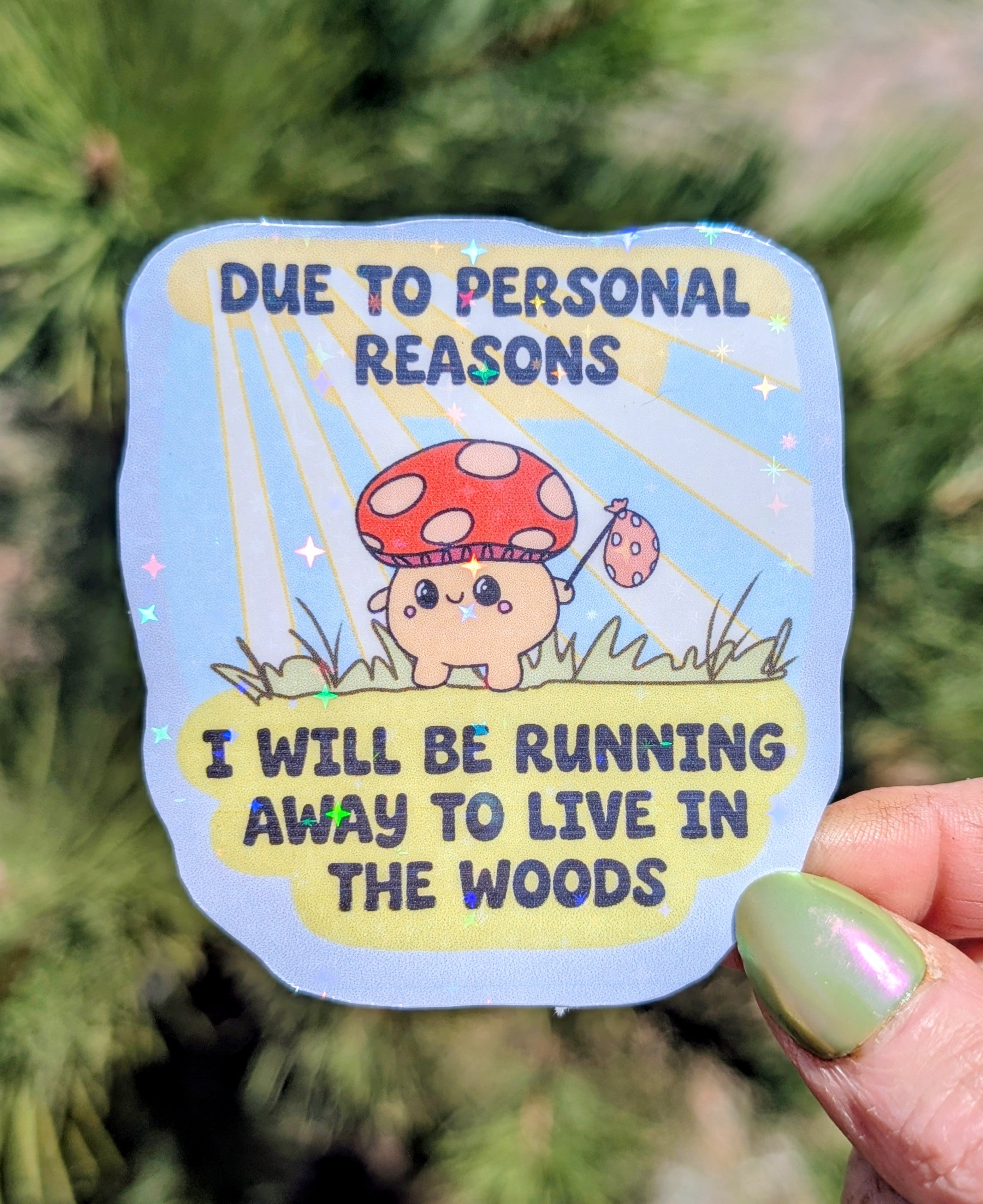 Feral Mushroom Vinyl Sticker