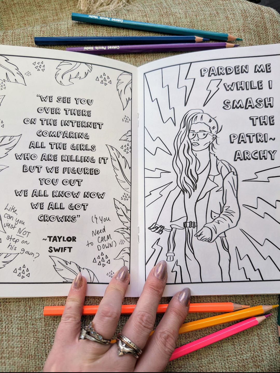Wholesale Mini Coloring Books, Detox from the Patriarchy, Funny and Educational, 5 minimum