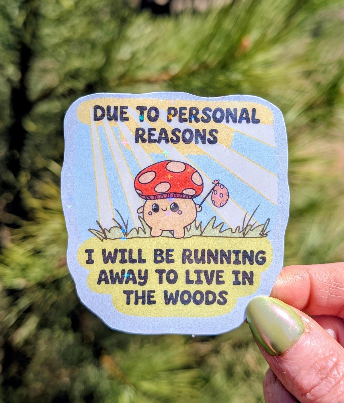 Feral Mushroom Vinyl Sticker