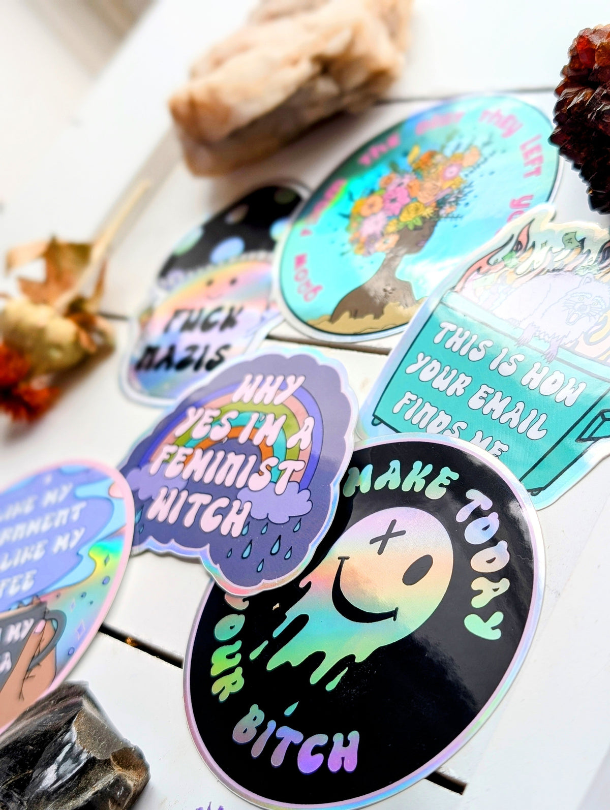 Rebellious Mushroom Vinyl Sticker