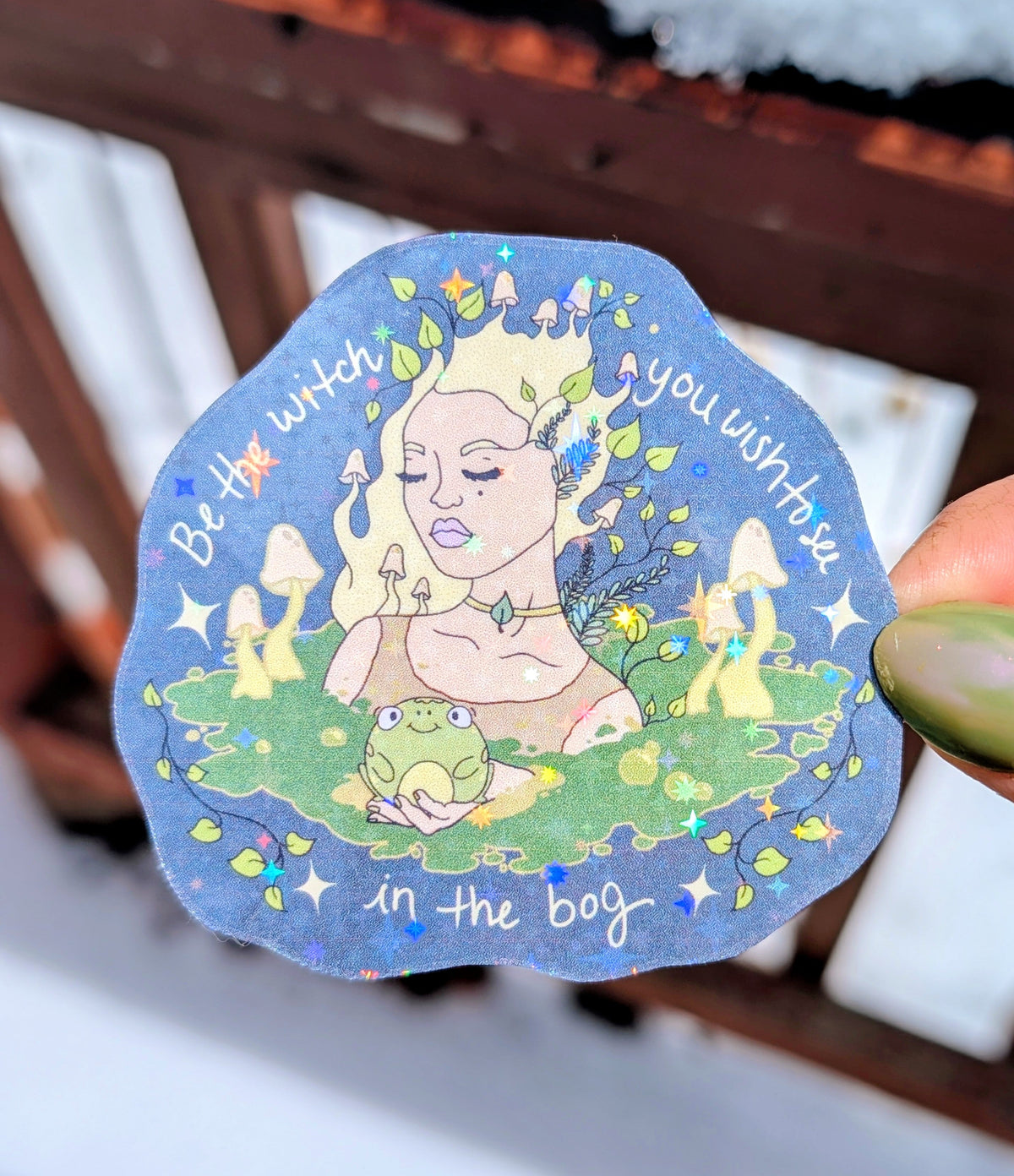 Bog Witch Inspirational Feminist Vinyl Sticker