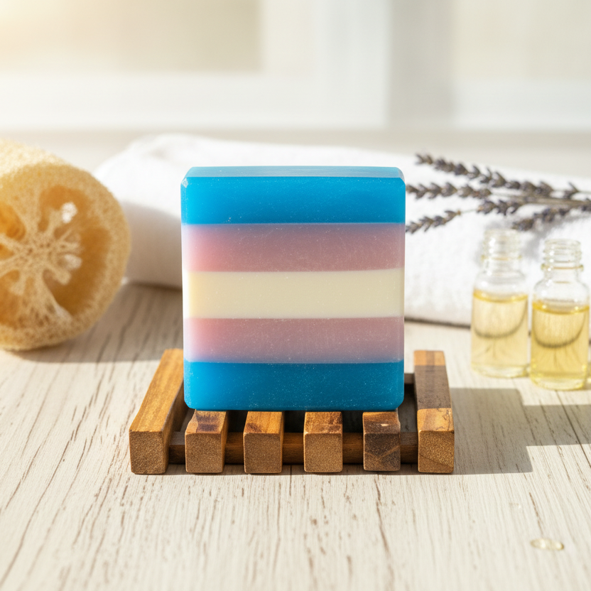 Trans Pride Handcrafted Soap