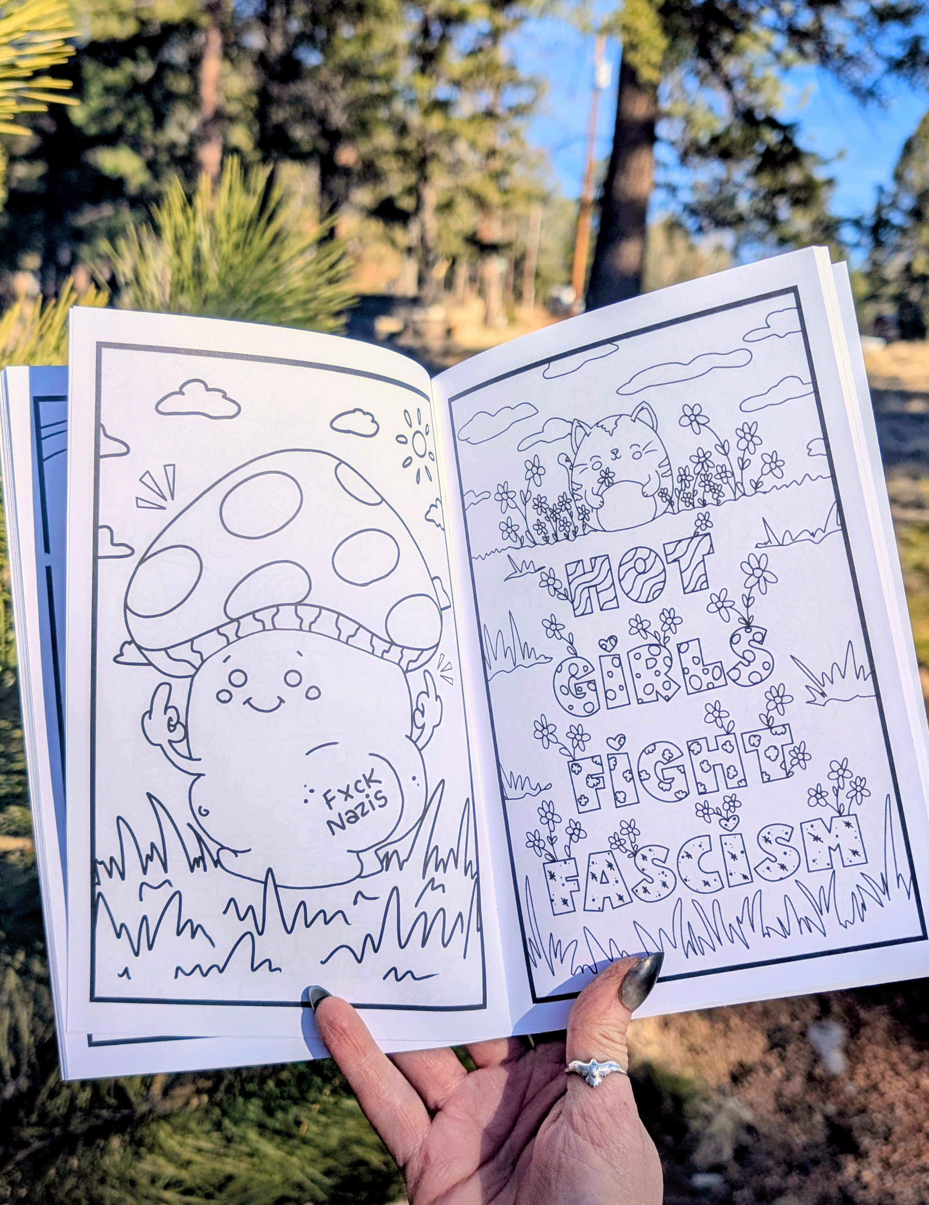 Anti-fascist Mini Coloring Book for RLS