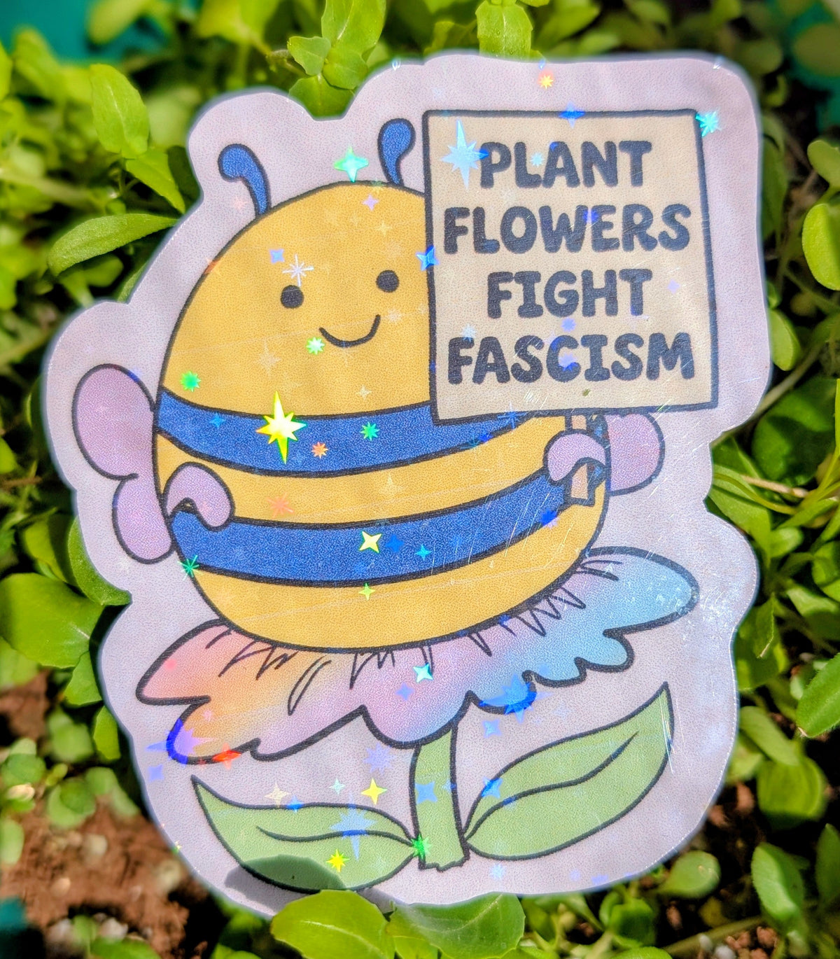 Activist Bee Vinyl Sticker