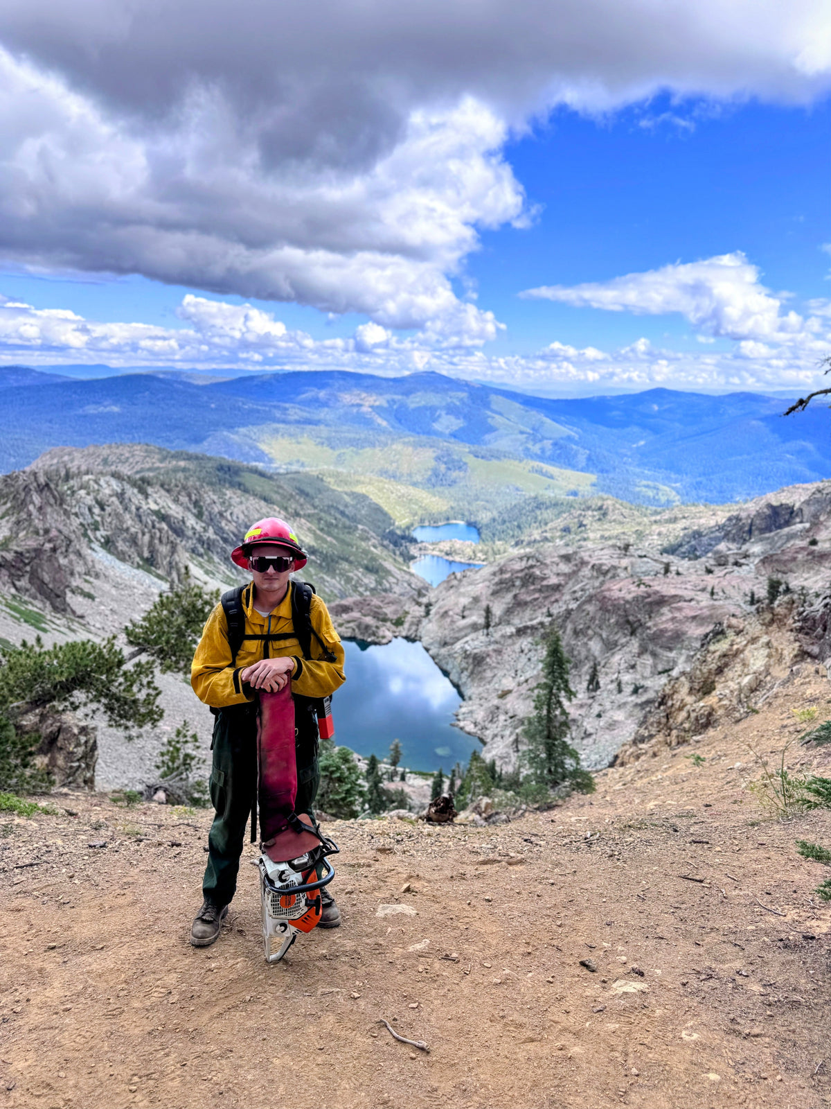 Support Wildland Firefighters, Climate Change, Protect Our Public Lands Glitter Vinyl Sticker