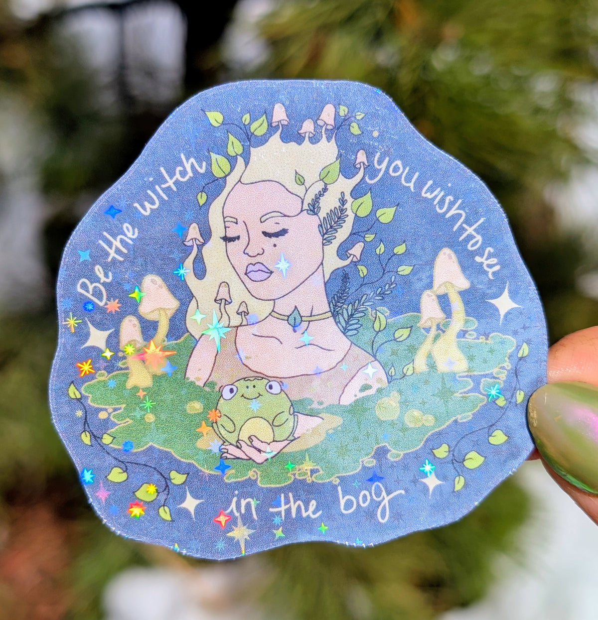 Bog Witch Inspirational Feminist Vinyl Sticker