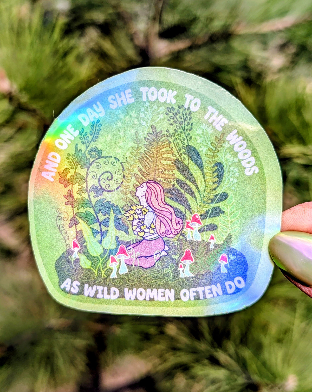 Wild Woman Inspirational Feminist Vinyl Sticker