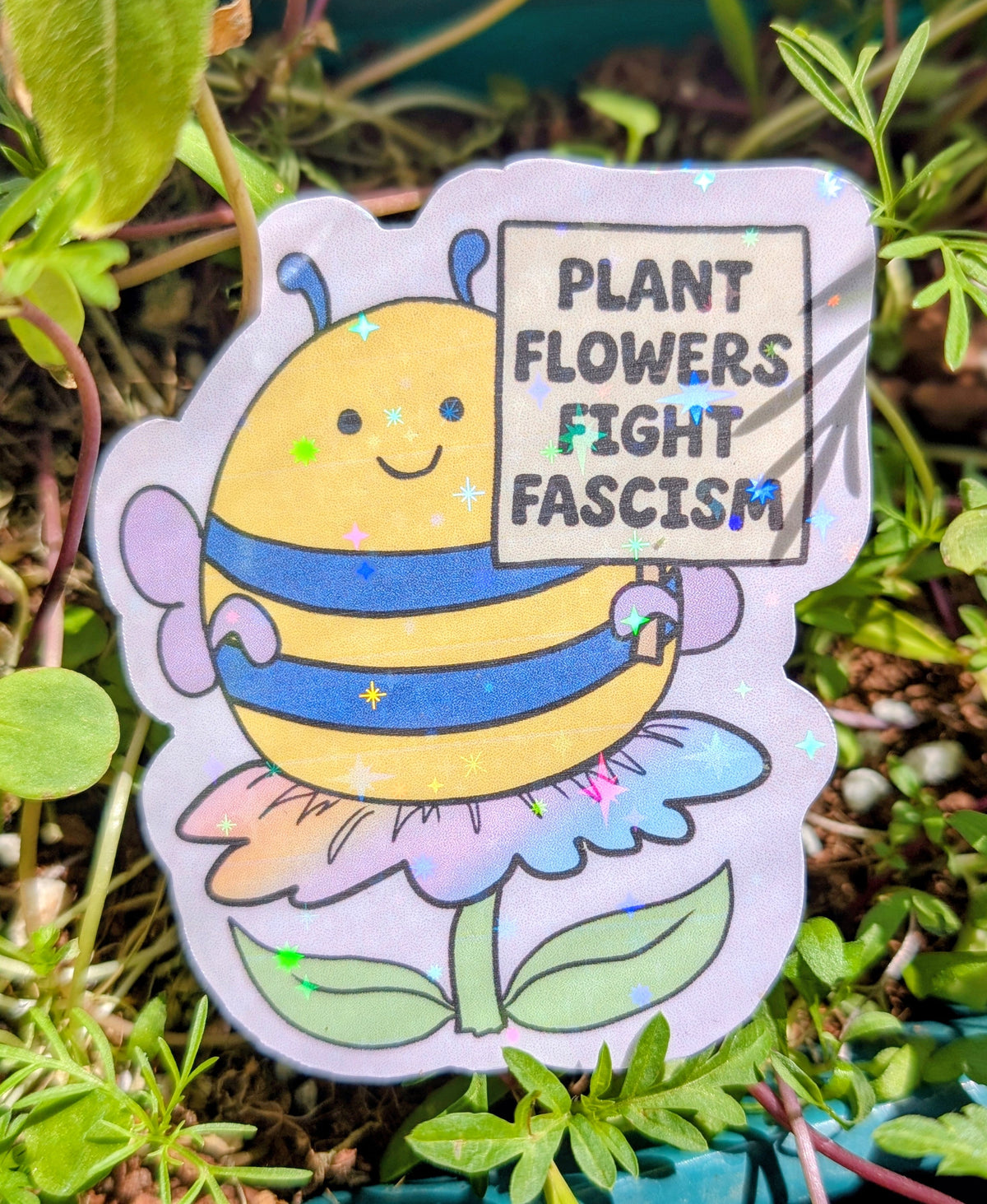 Activist Bee Vinyl Sticker