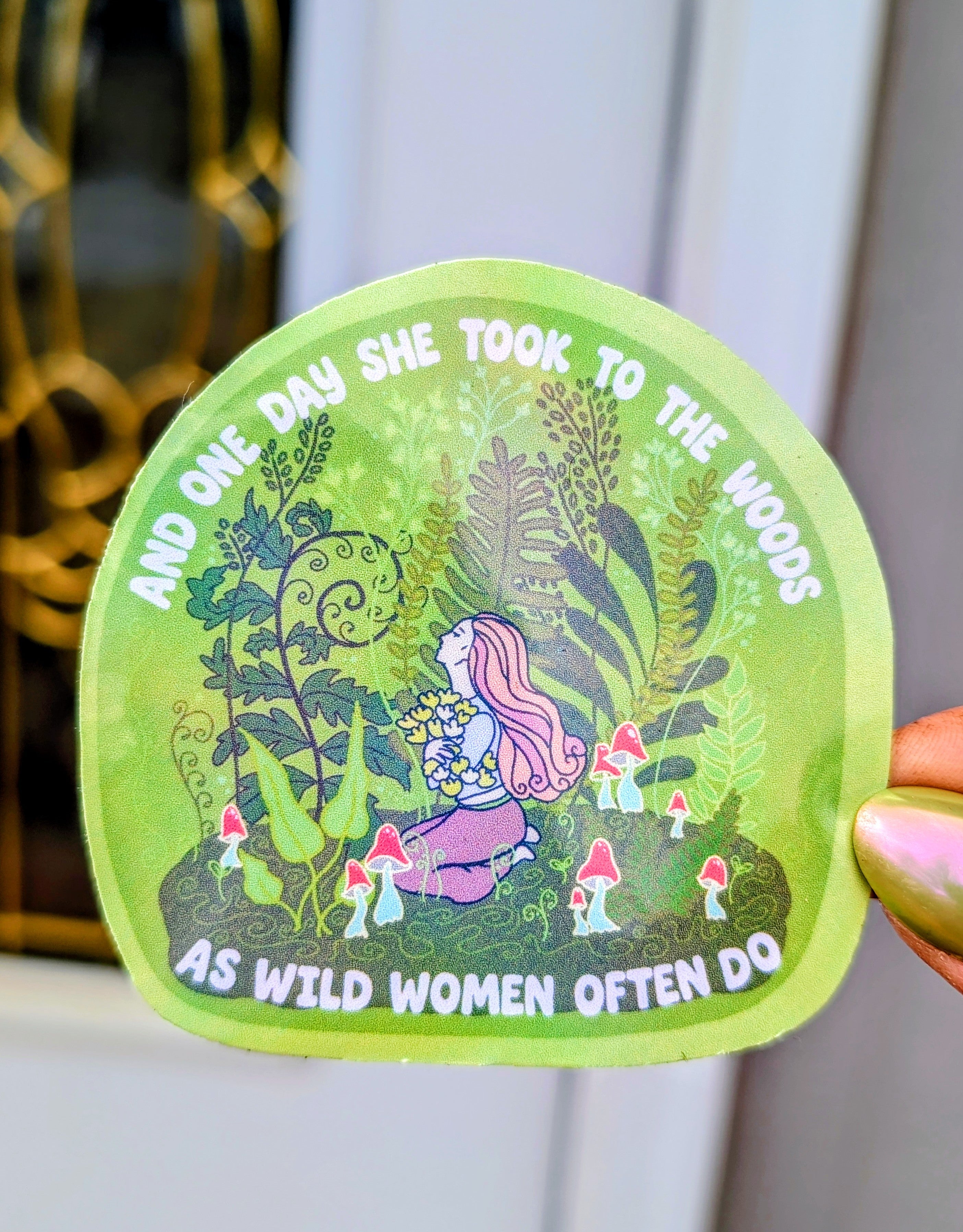 Wild Woman Inspirational Feminist Vinyl Sticker