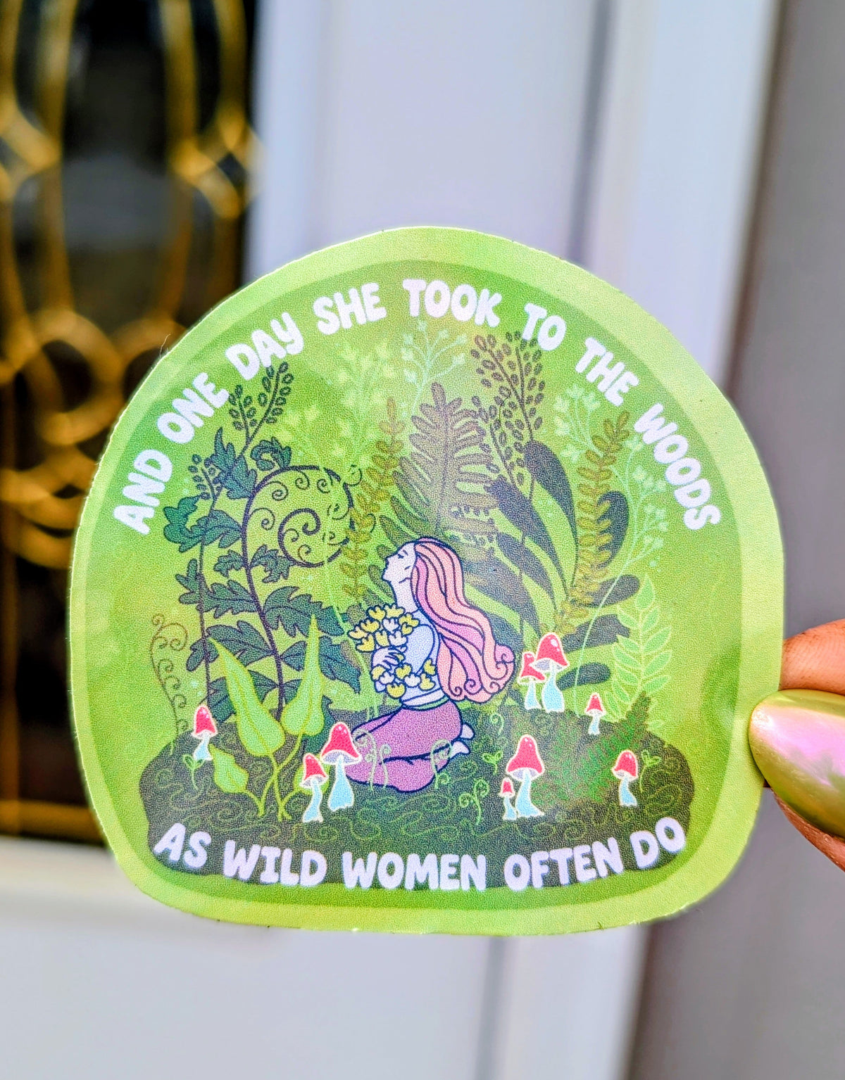 Wild Woman Inspirational Feminist Vinyl Sticker
