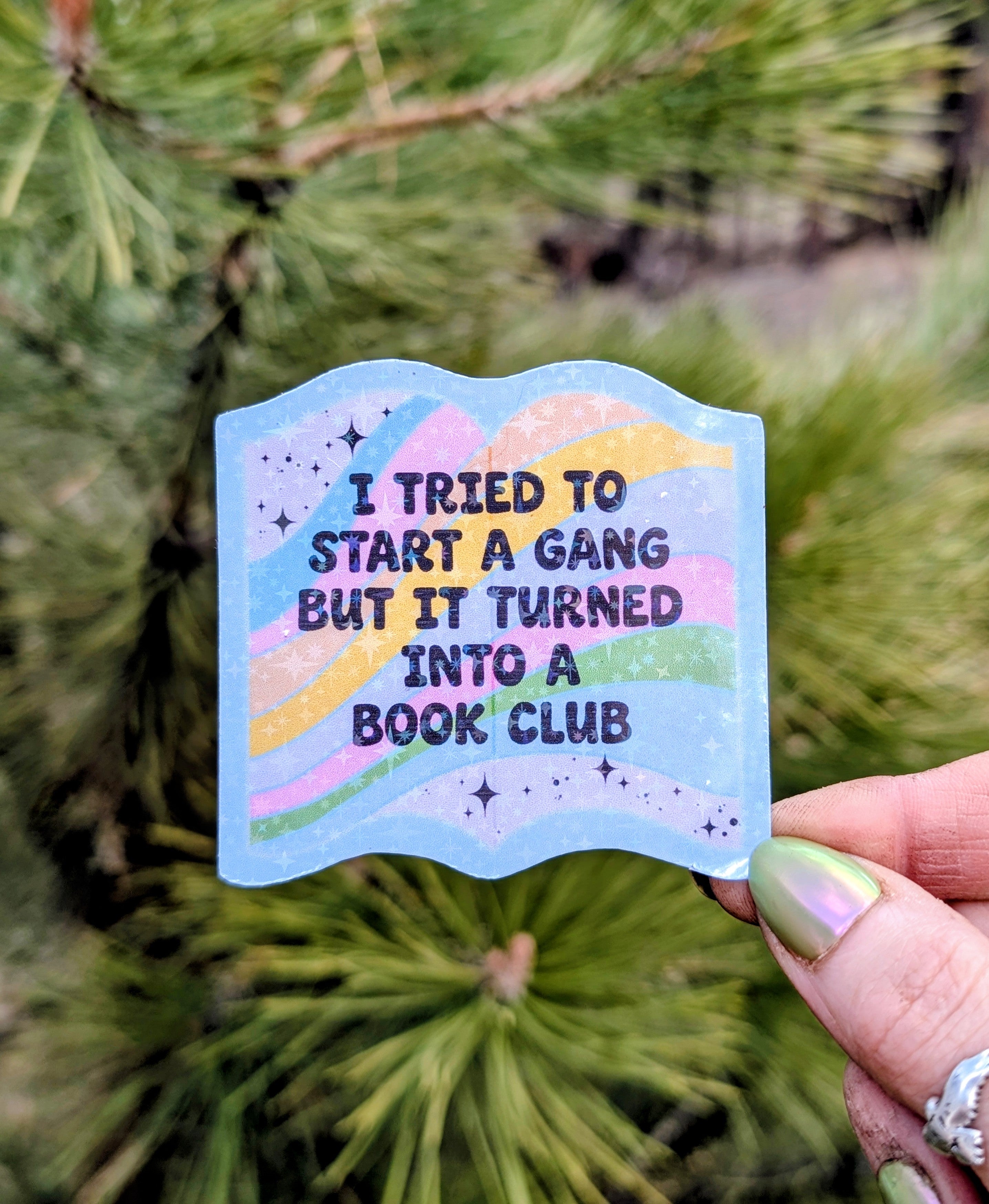 Feral Book Club Vinyl Sticker