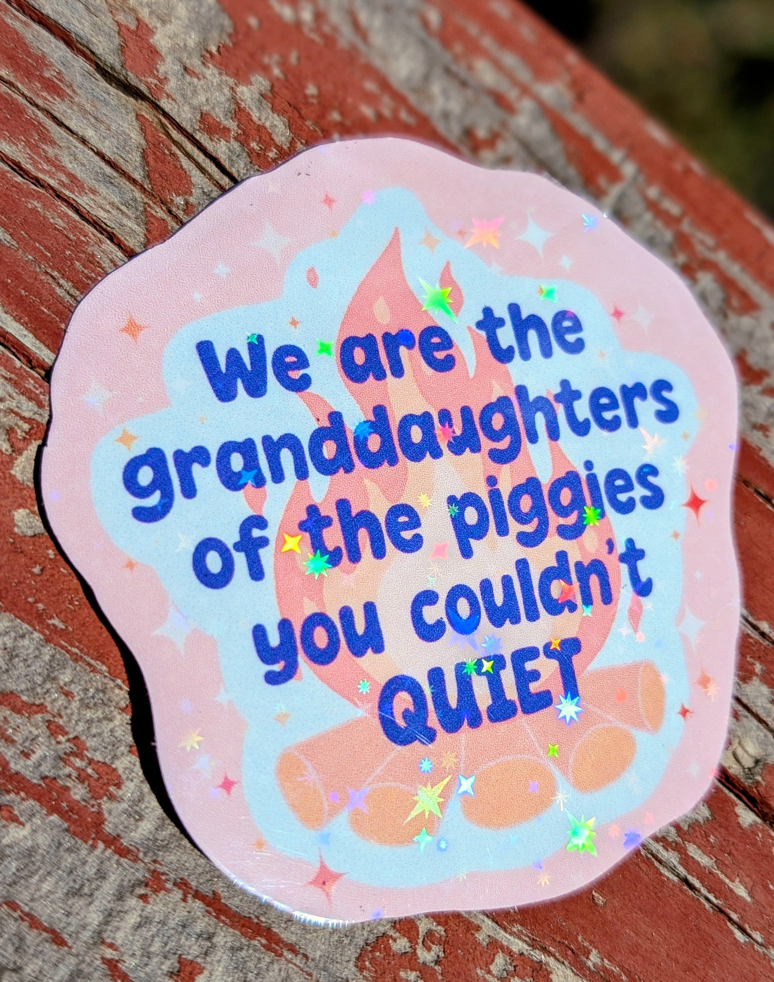 Anti Fascist Inspirational Feminist Vinyl Sticker