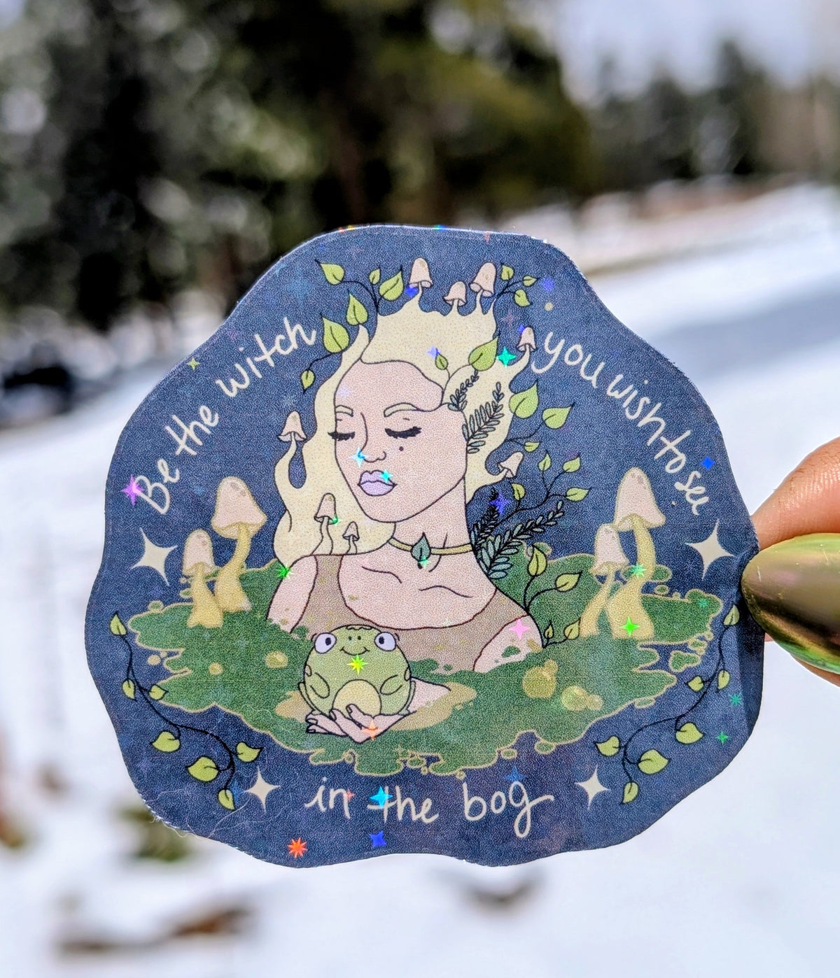 Bog Witch Inspirational Feminist Vinyl Sticker