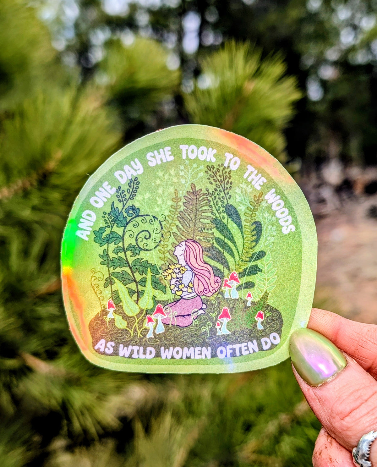 Wild Woman Inspirational Feminist Vinyl Sticker