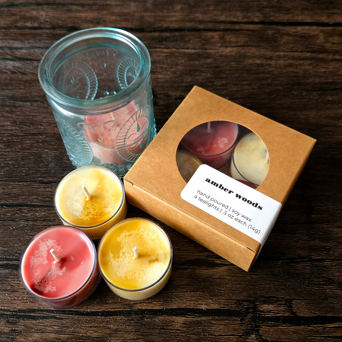 Amber Woods Tealight Candles