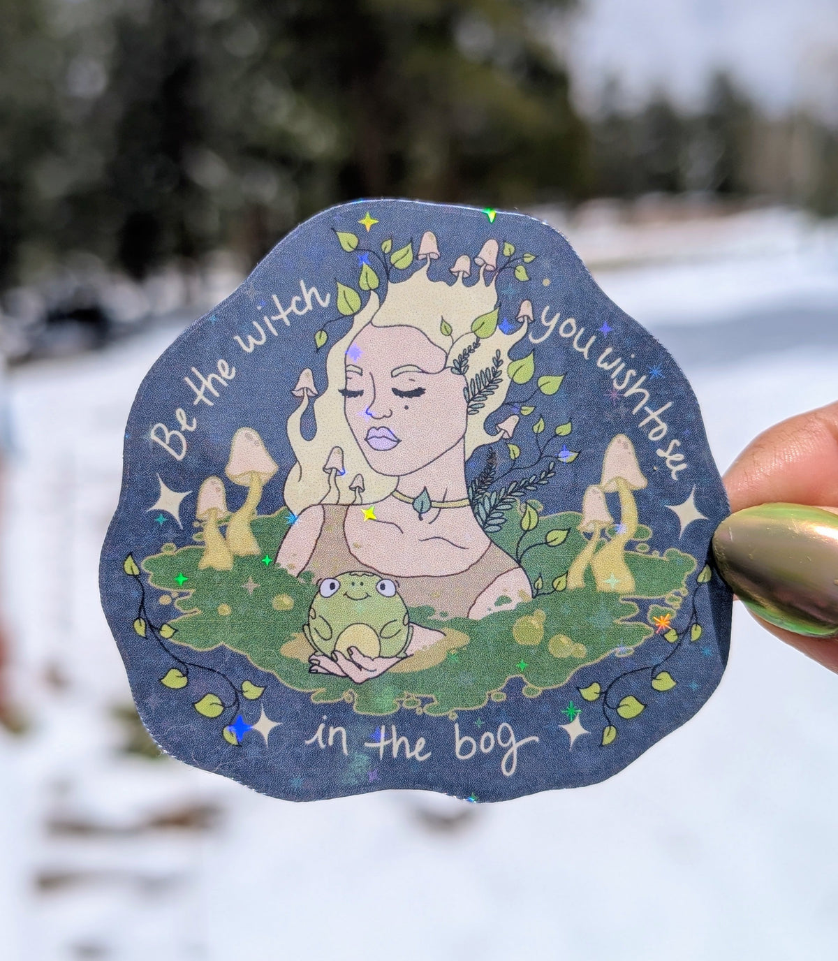 Bog Witch Inspirational Feminist Vinyl Sticker