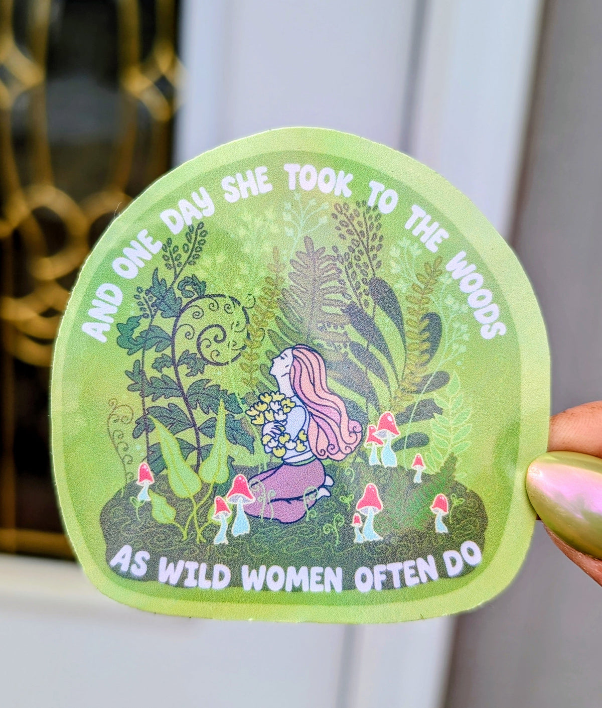 Wild Woman Inspirational Feminist Vinyl Sticker