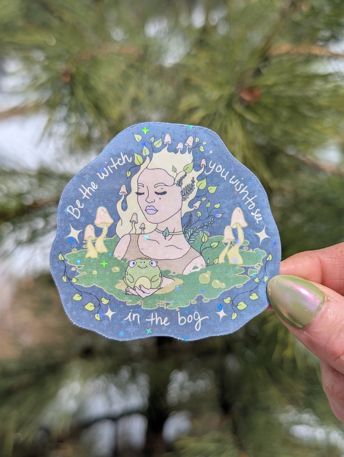 Bog Witch Inspirational Feminist Vinyl Sticker