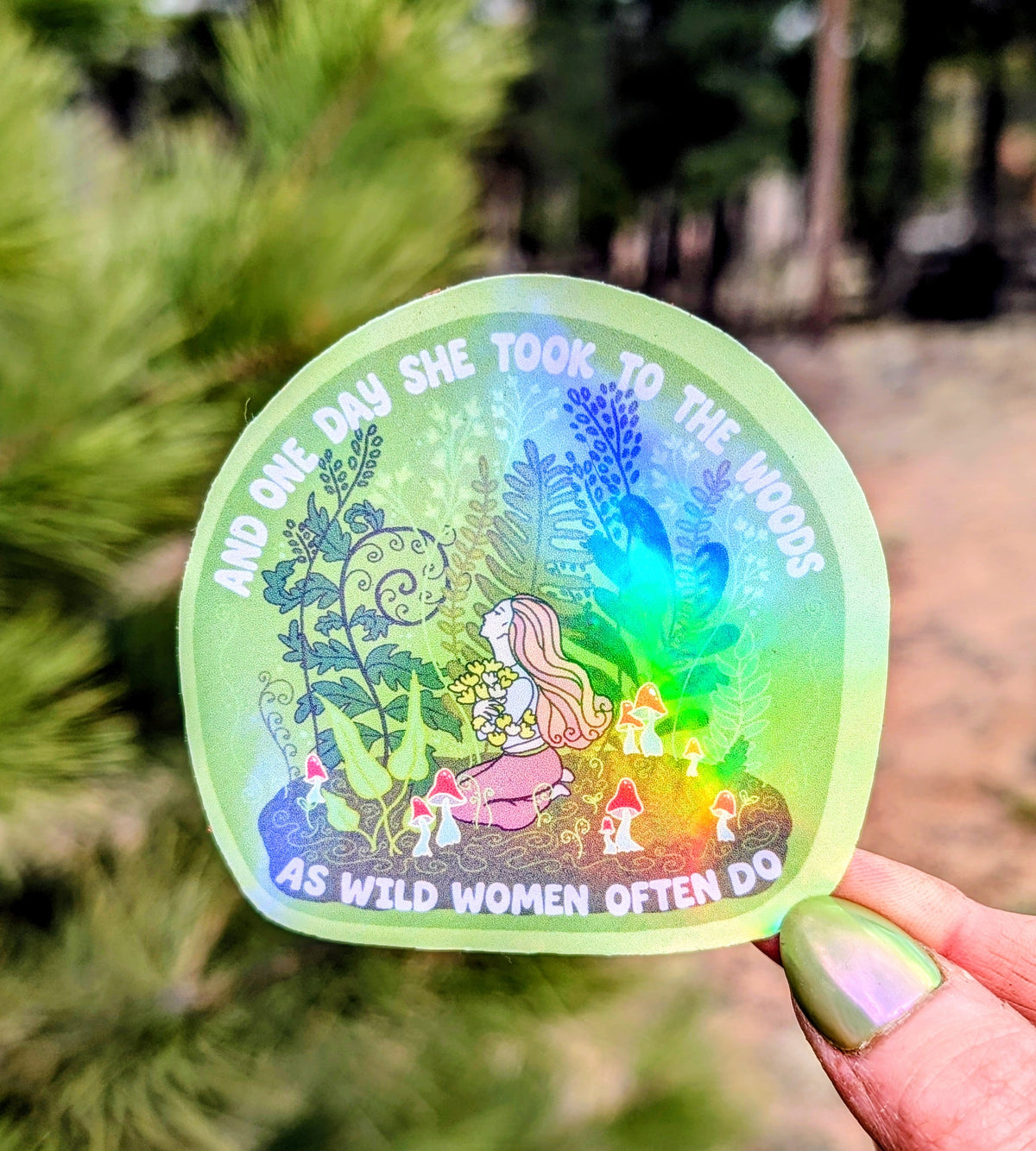 Wild Woman Inspirational Feminist Vinyl Sticker
