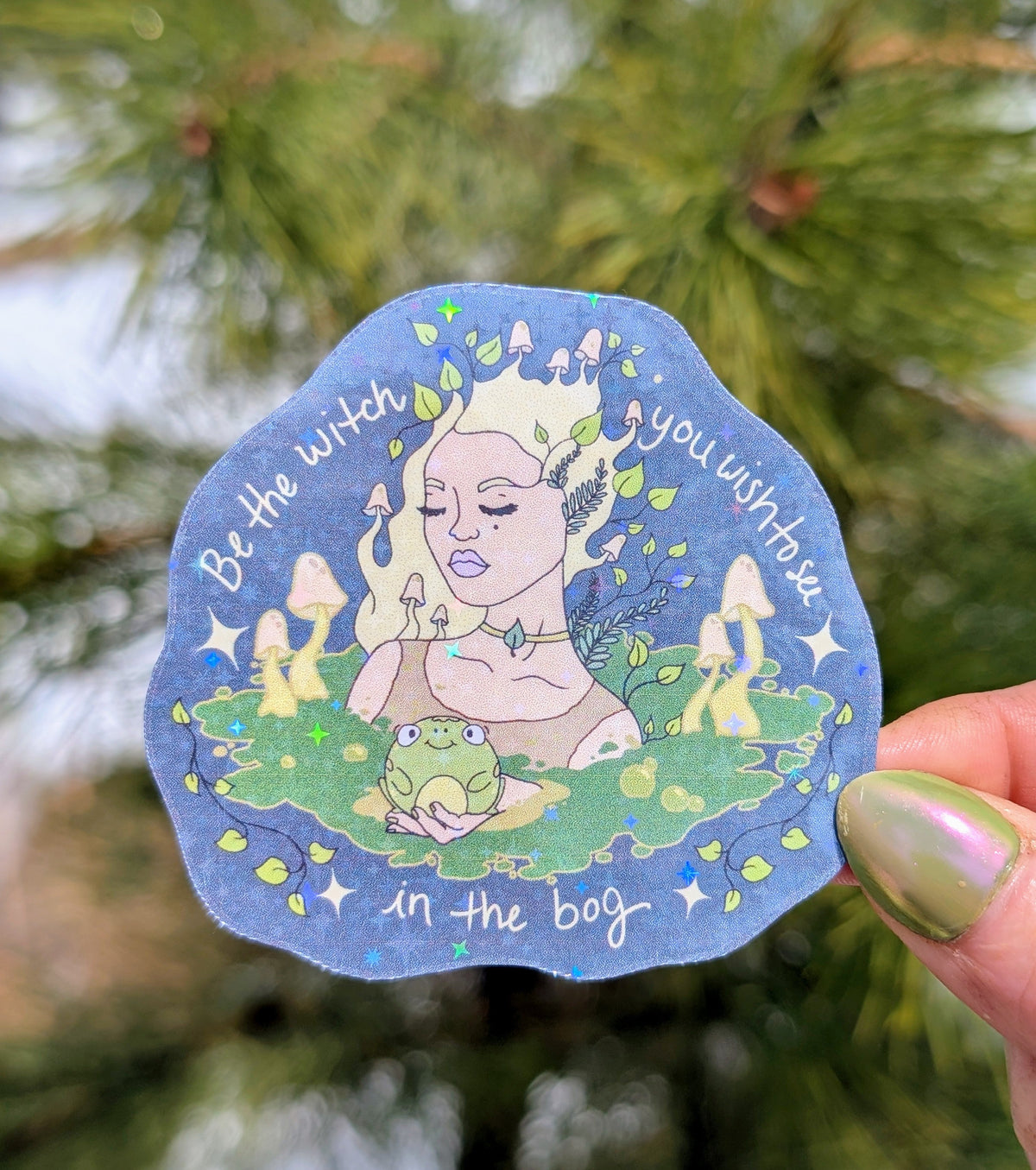 Bog Witch Inspirational Feminist Vinyl Sticker