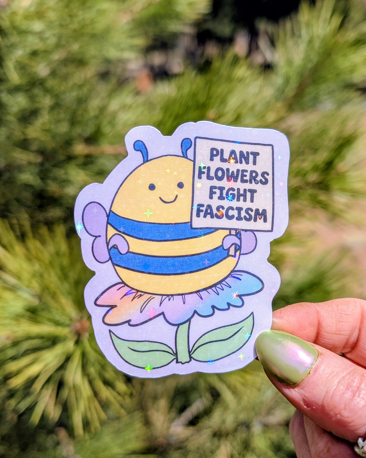 Activist Bee Vinyl Sticker