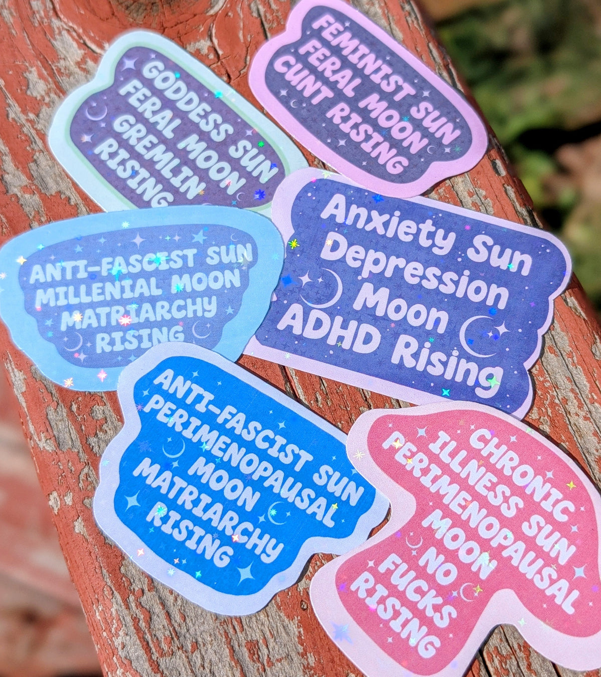 Perimenopausal Anti-fascist Inspirational Feminist Vinyl Sticker