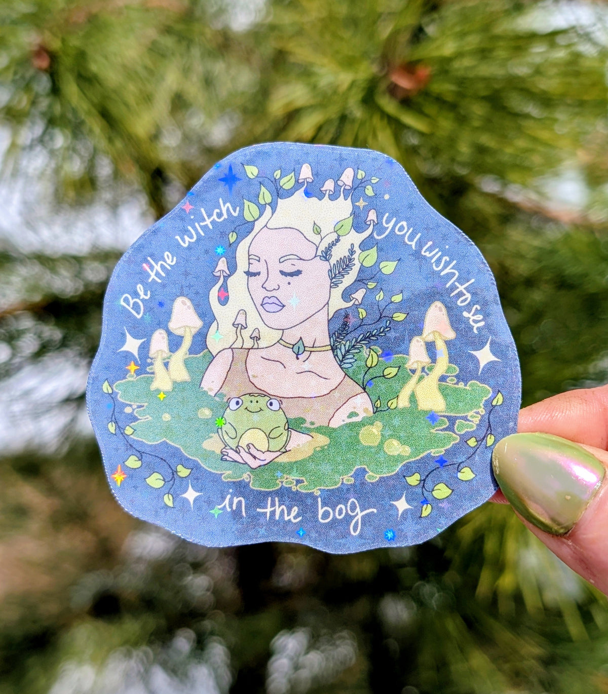 Bog Witch Inspirational Feminist Vinyl Sticker