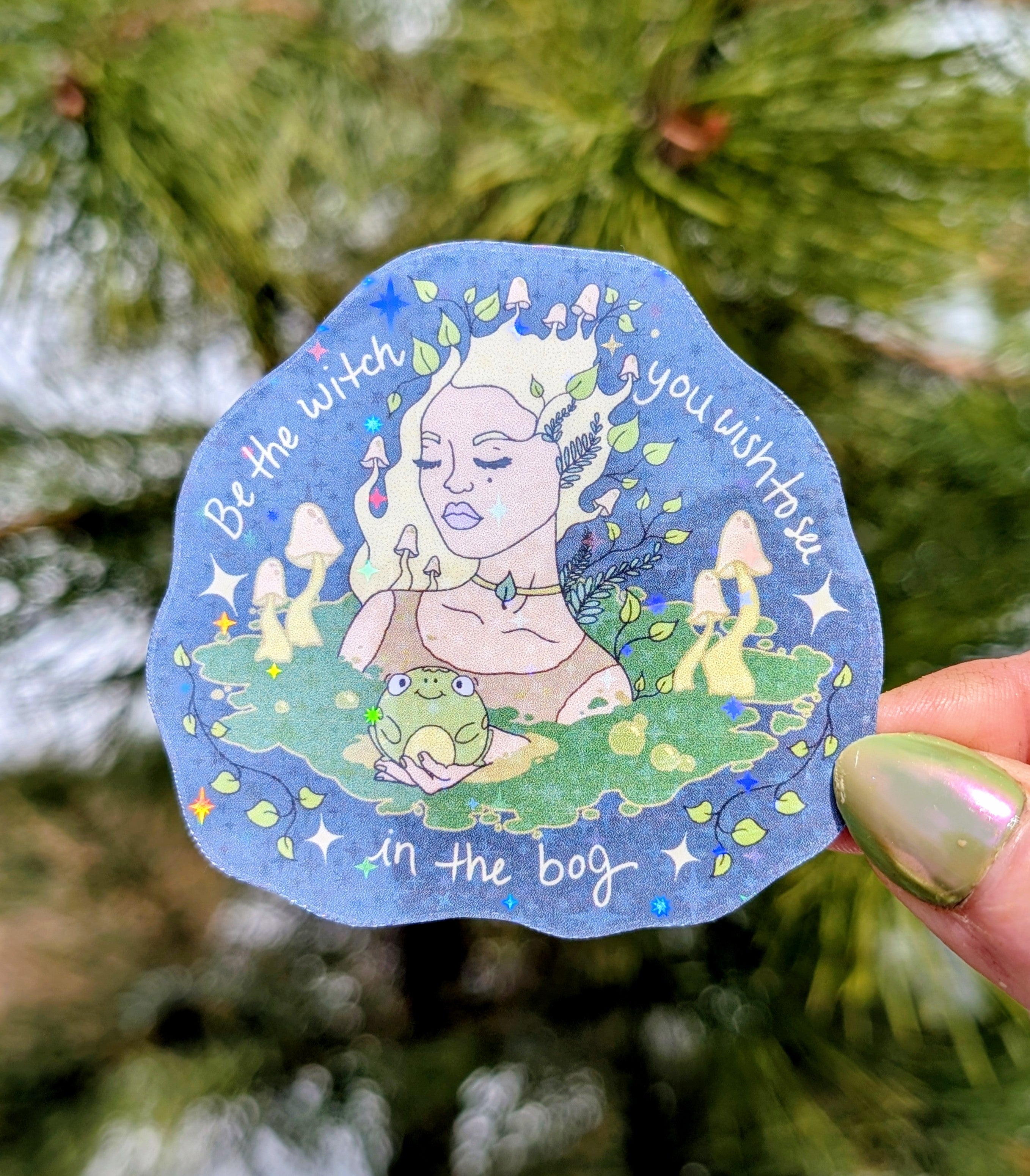 Bog Witch Inspirational Feminist Vinyl Sticker