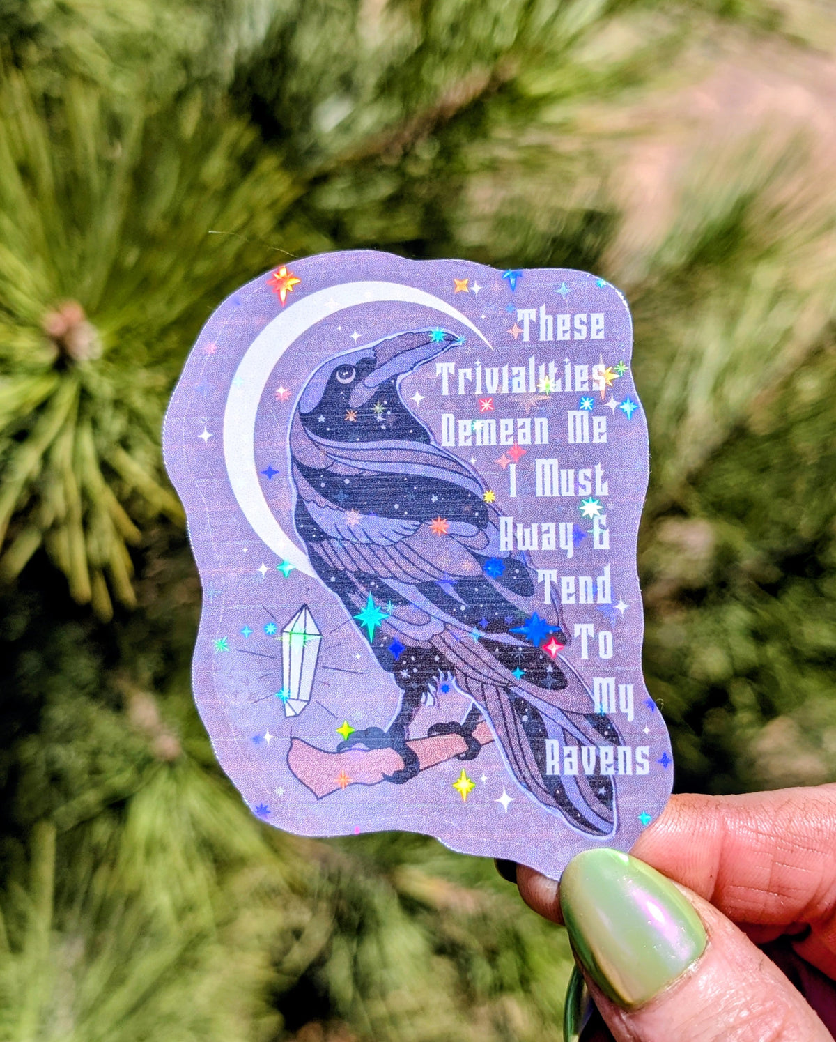 Gothic Witch Inspirational Feminist Vinyl Sticker