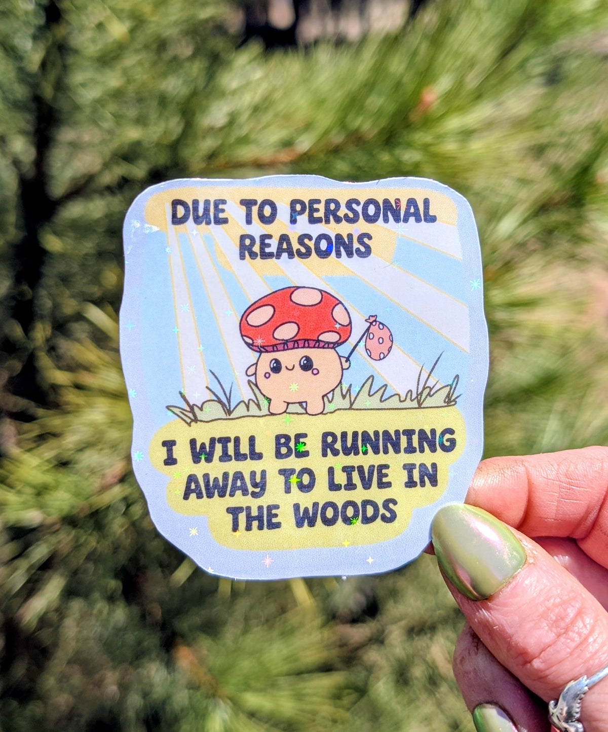 Feral Mushroom Vinyl Sticker