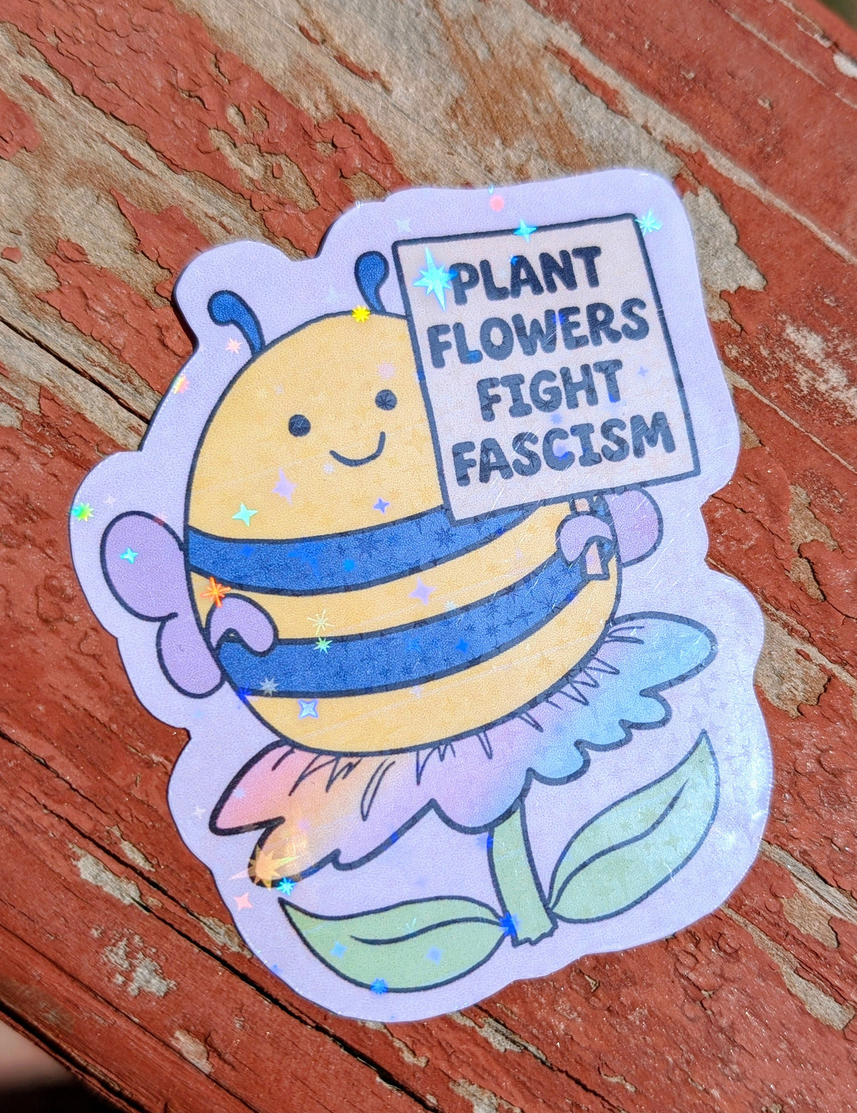 Activist Bee Vinyl Sticker