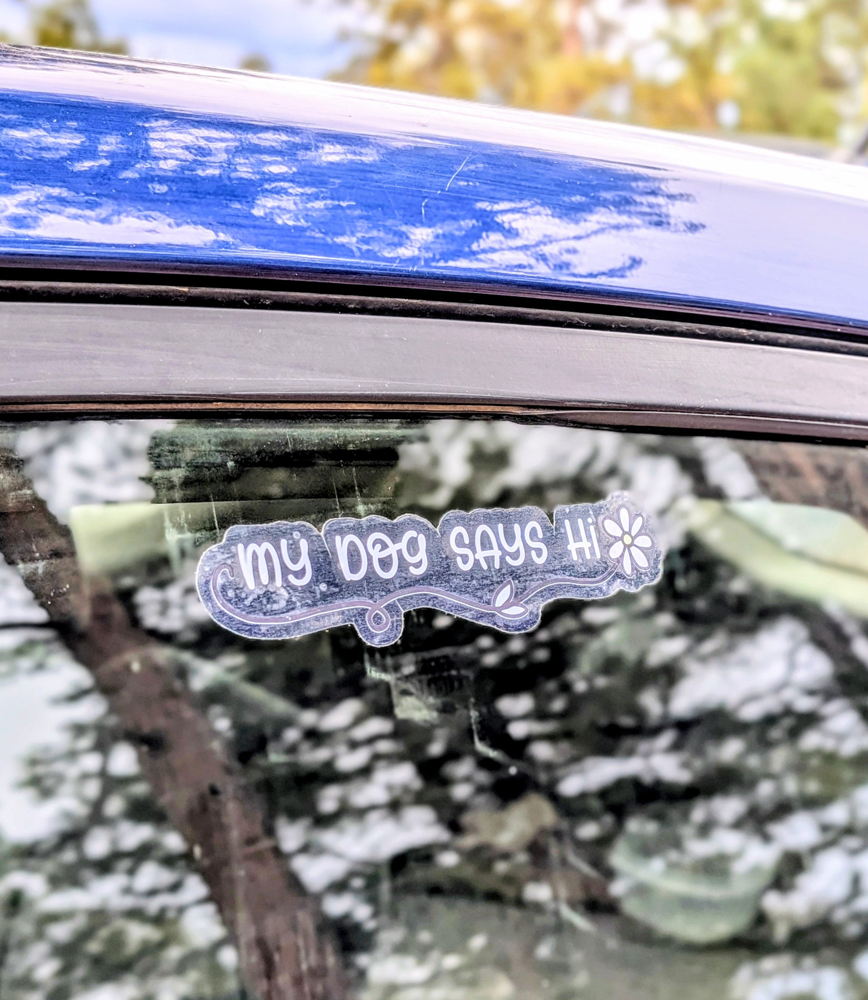 Dog Lover Clear Vinyl Bumper Sticker