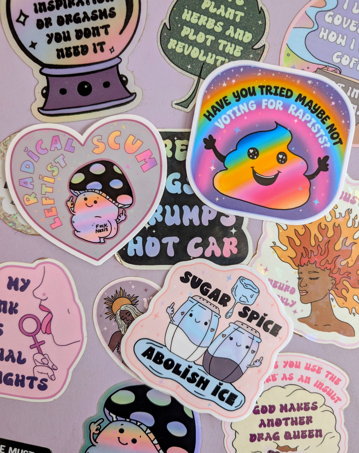 FDT, Smash the Patriarchy Inspirational Anti-fascist Vinyl Sticker