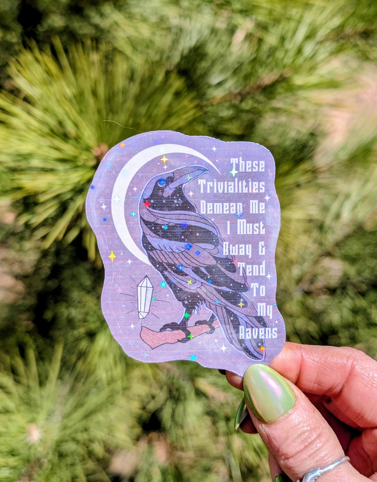 Gothic Witch Inspirational Feminist Vinyl Sticker