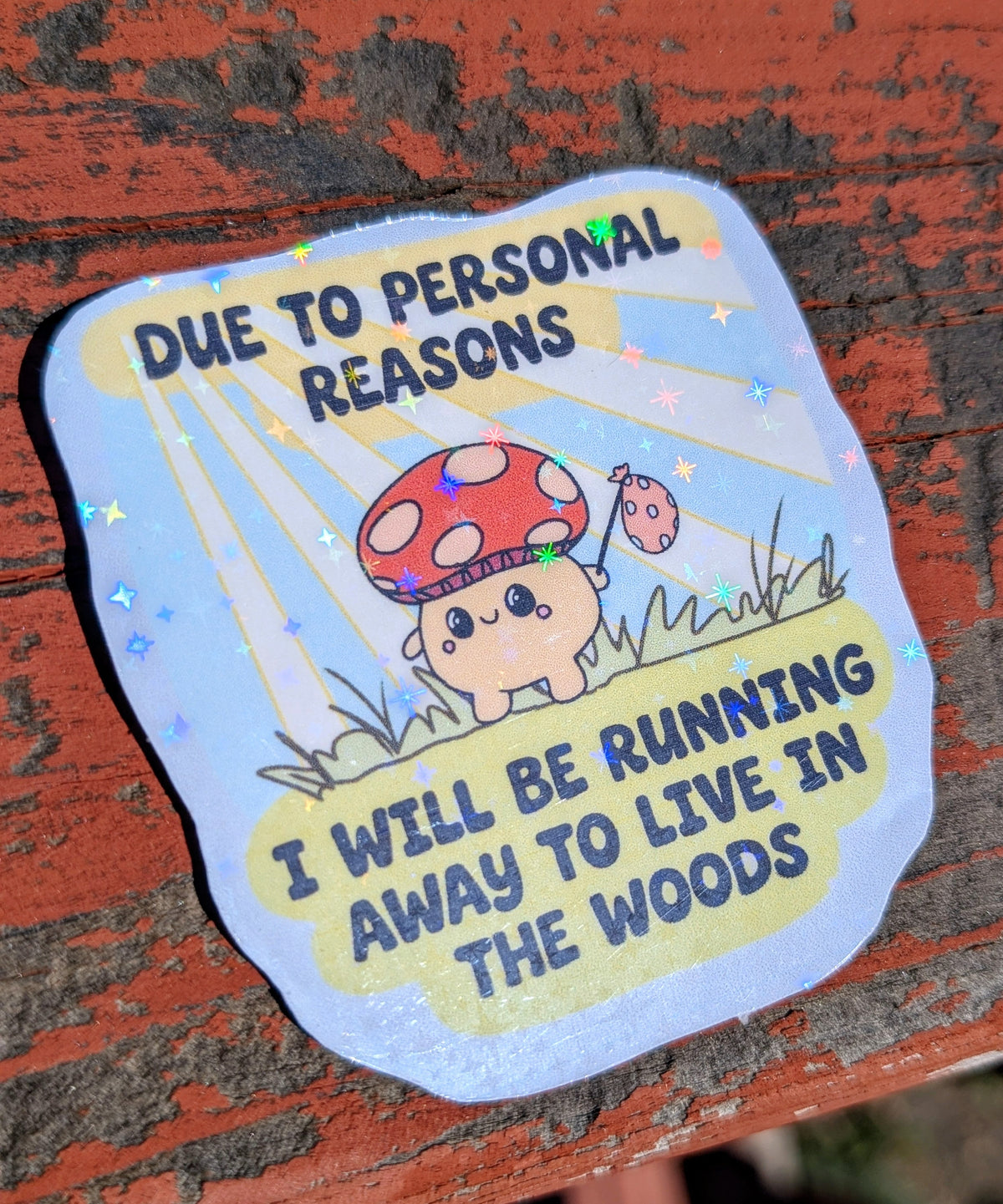 Feral Mushroom Vinyl Sticker