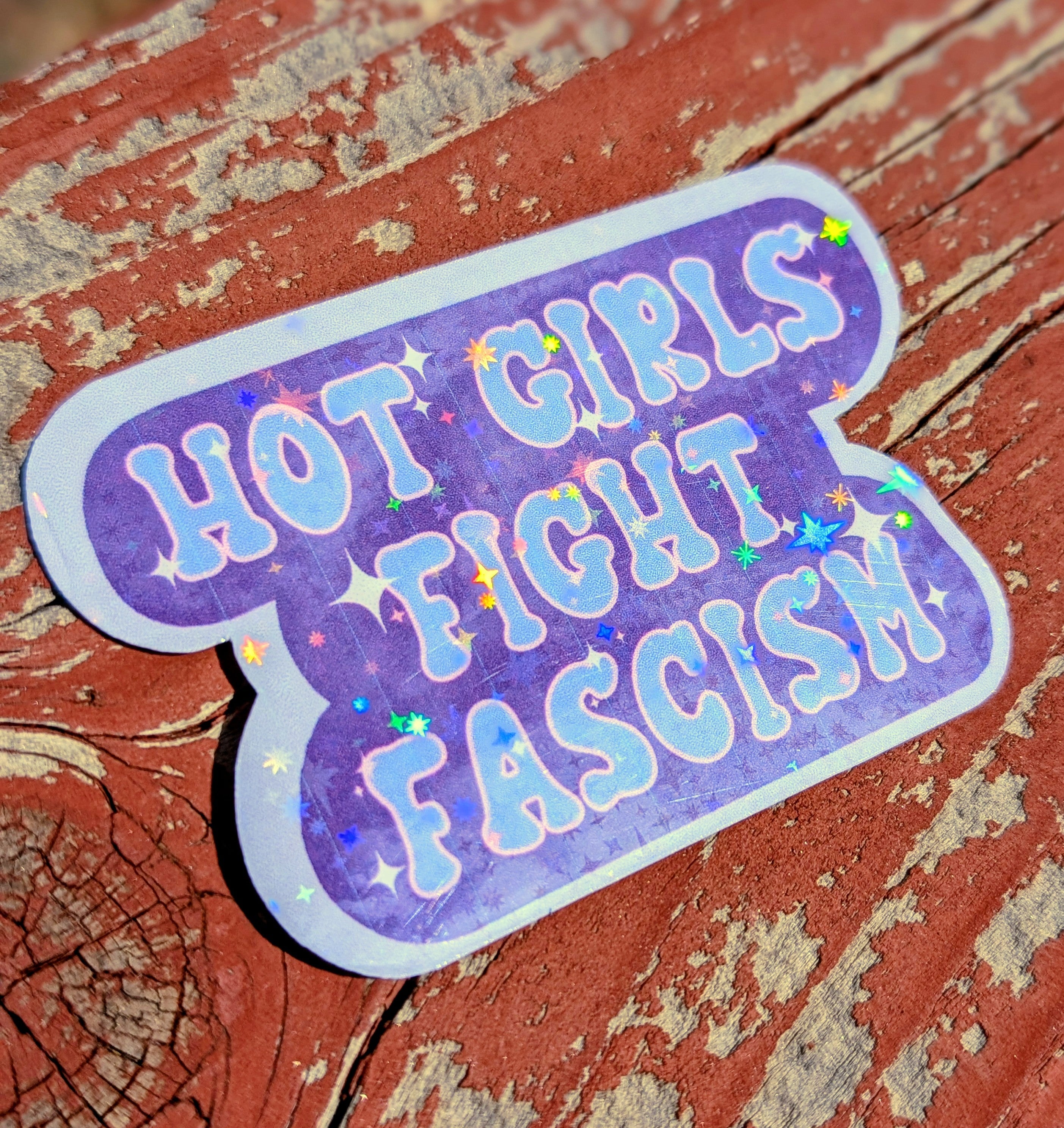 Anti Fascist Inspirational Feminist Vinyl Sticker