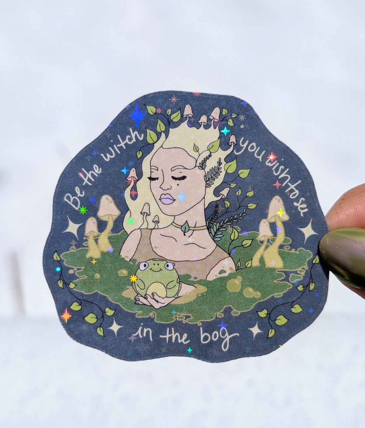 Bog Witch Inspirational Feminist Vinyl Sticker