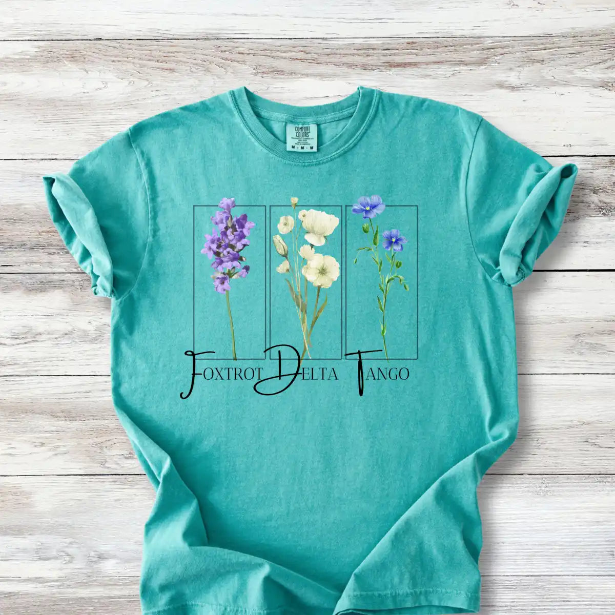 Subtle FDT Tshirt, Wildflower Foxtrot Delta Tango Shirt