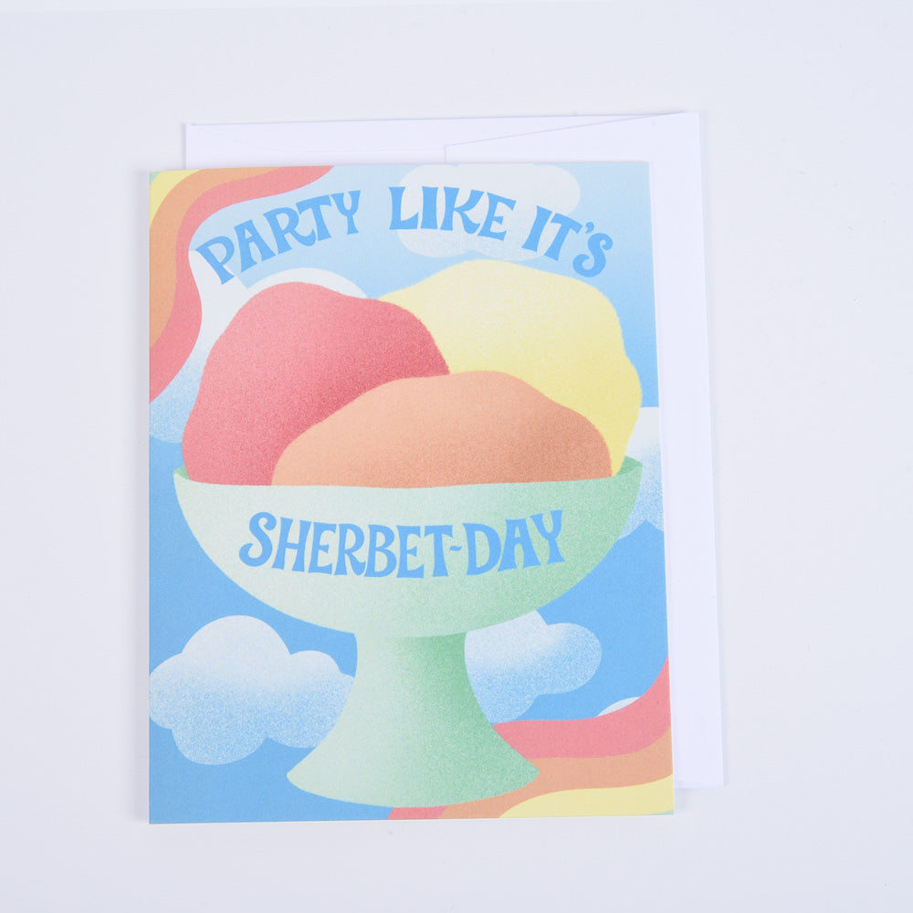 A colorful greeting card with &