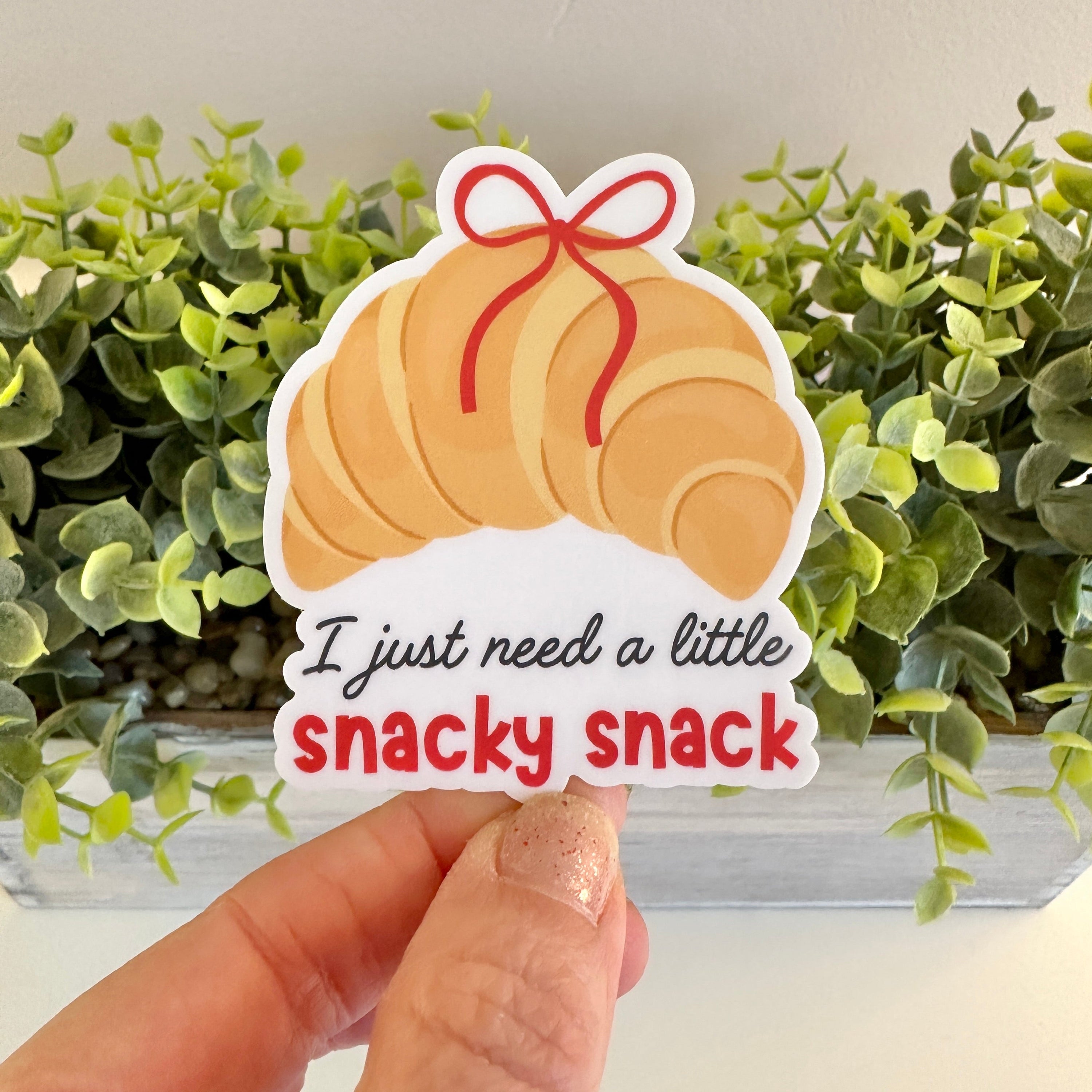 foodie gift sticker with text &